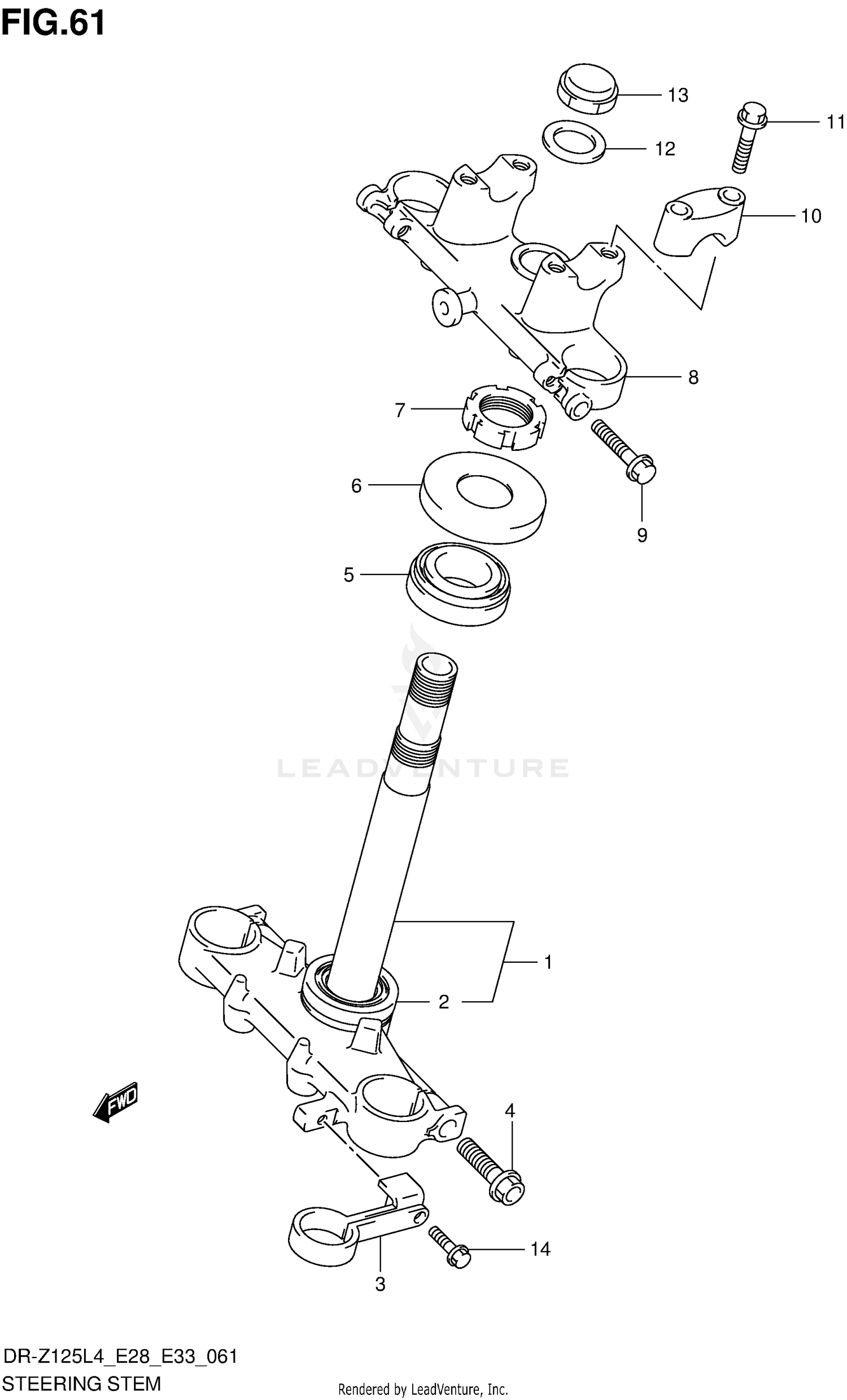 STEERING STEM (DR-Z125LL4 E33)