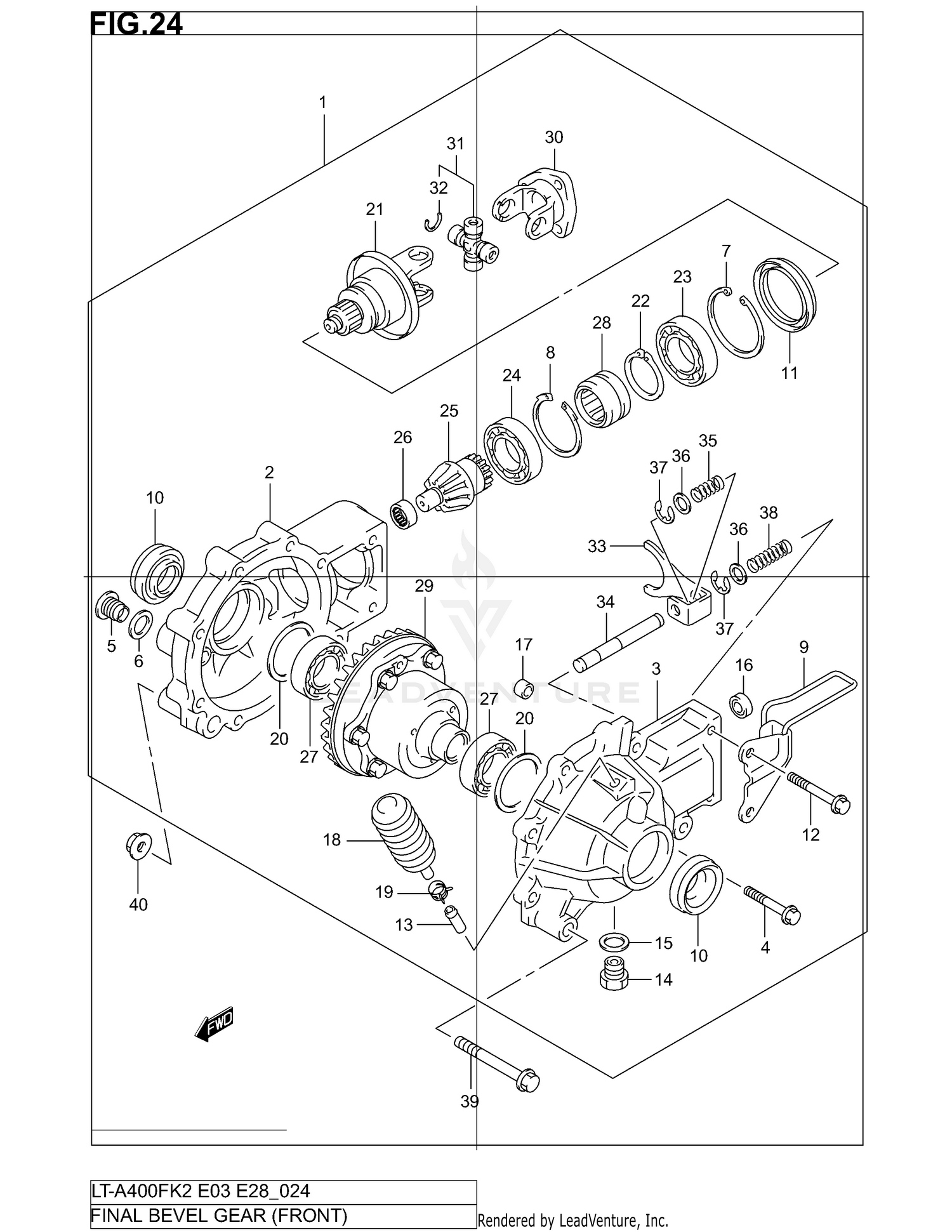FINAL BEVEL GEAR (FRONT)