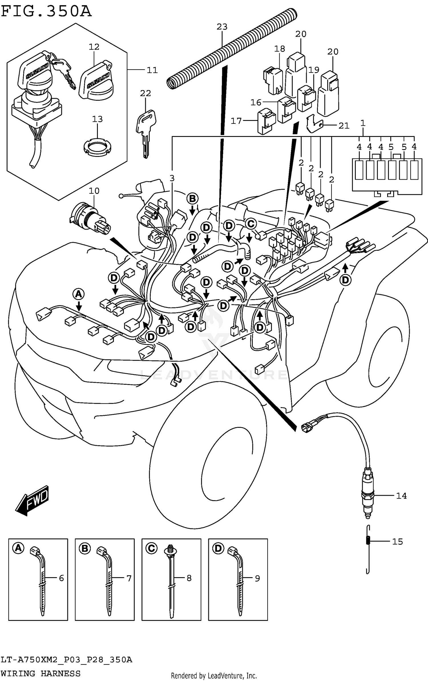 WIRING HARNESS (LT-A750XM2 P03)