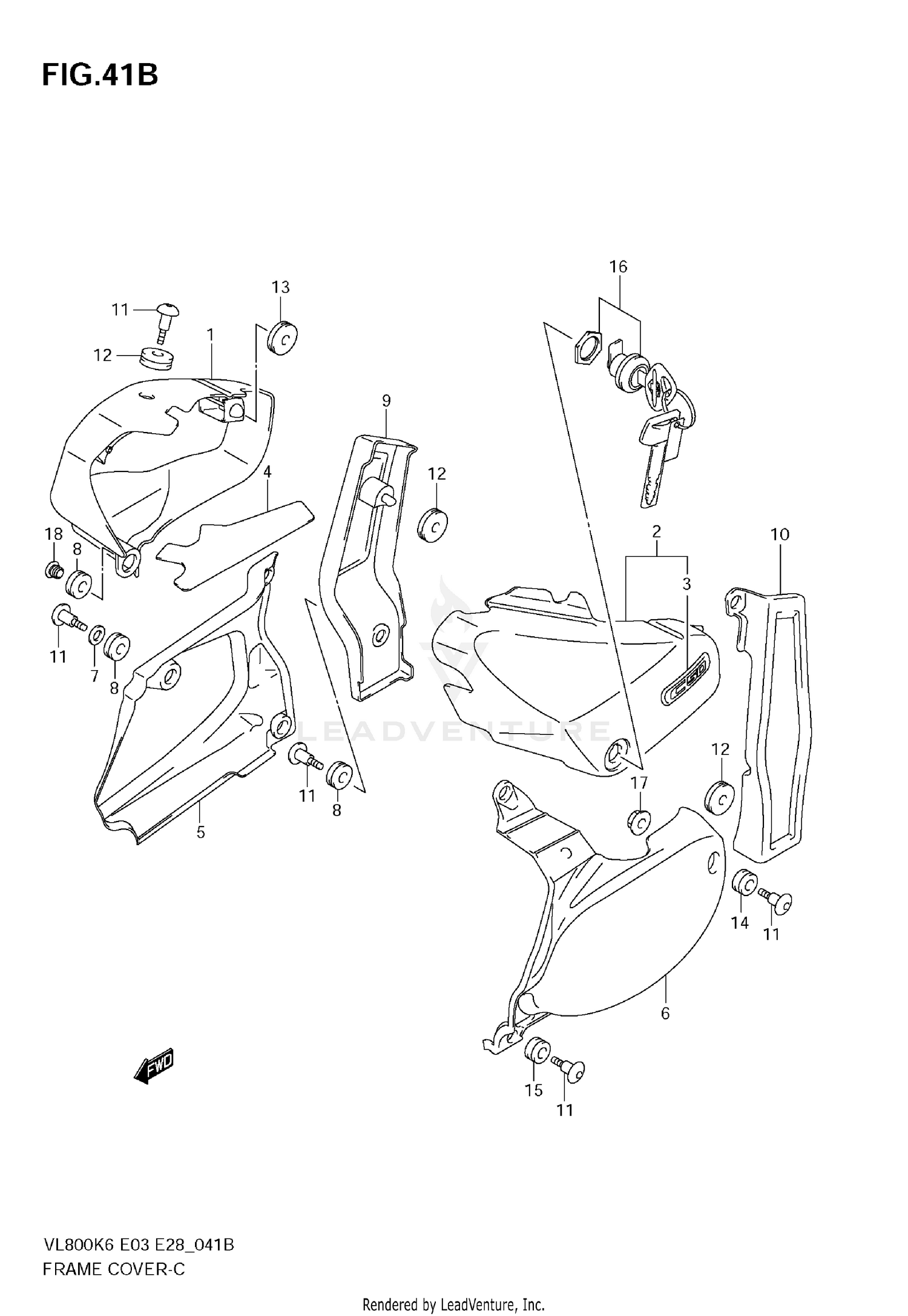 FRAME COVER (VL800K7/TK7)