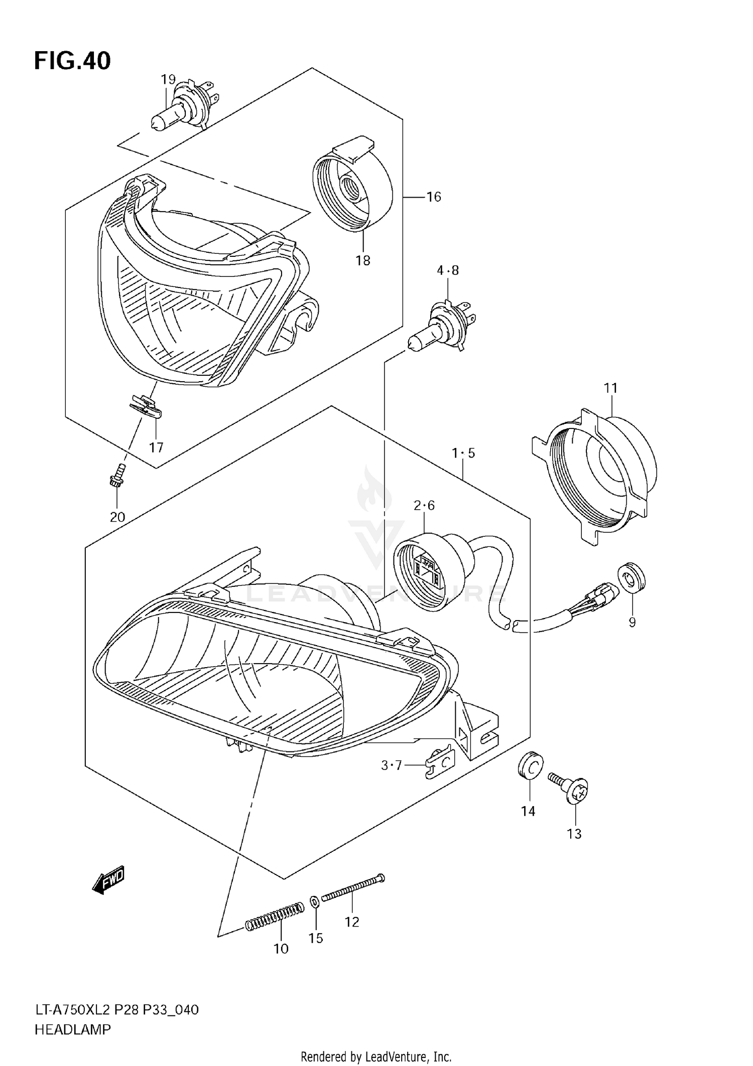 HEADLAMP (LT-A750X L2 E33)