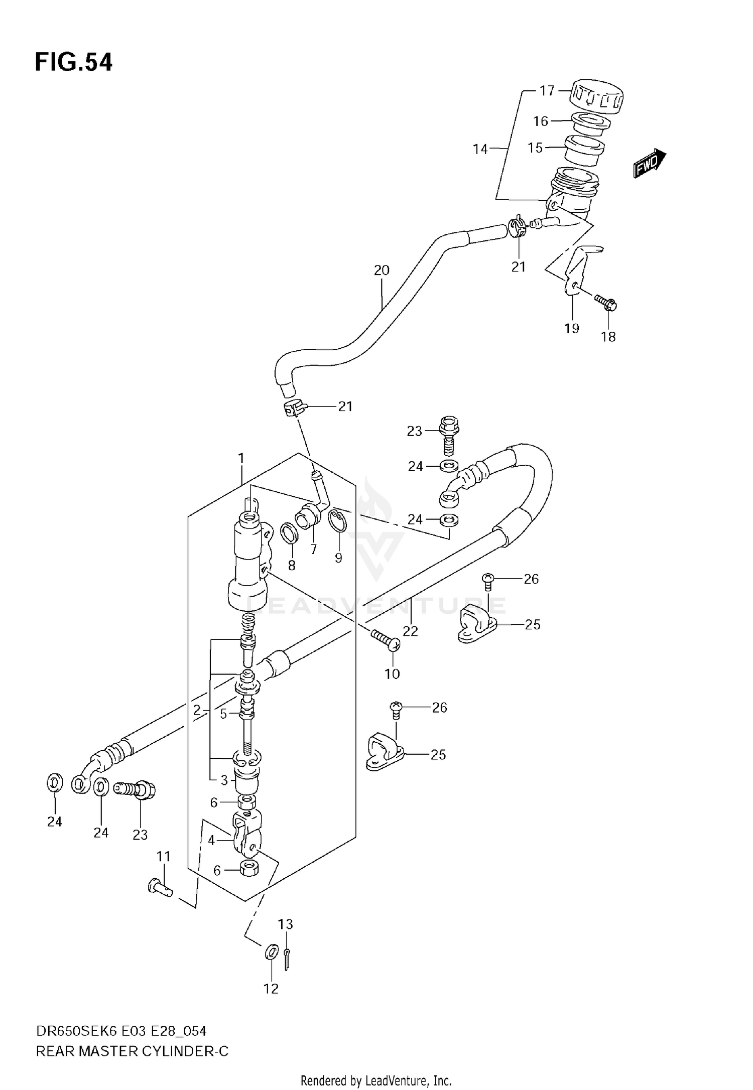 REAR MASTER CYLINDER