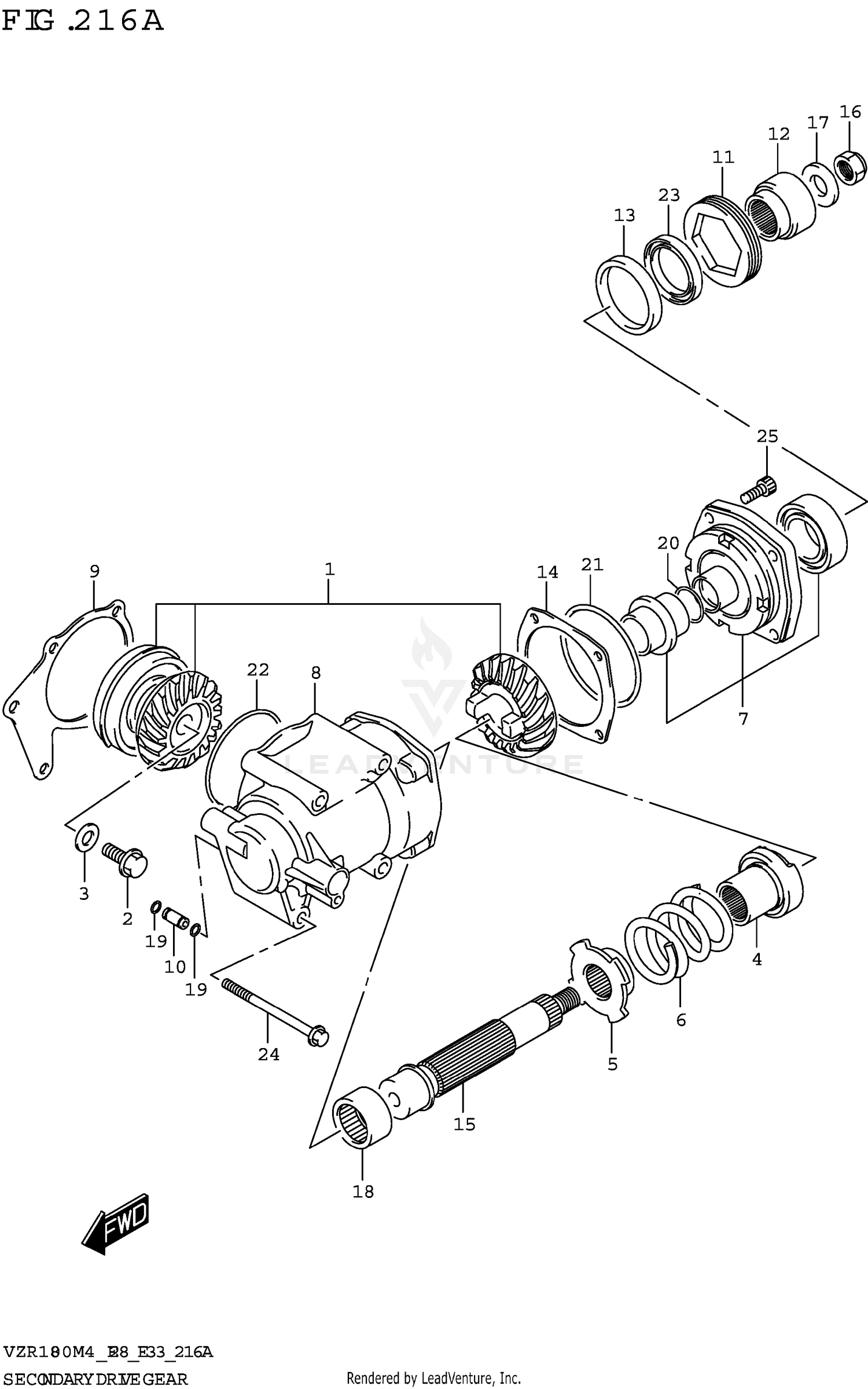 SECONDARY DRIVE GEAR