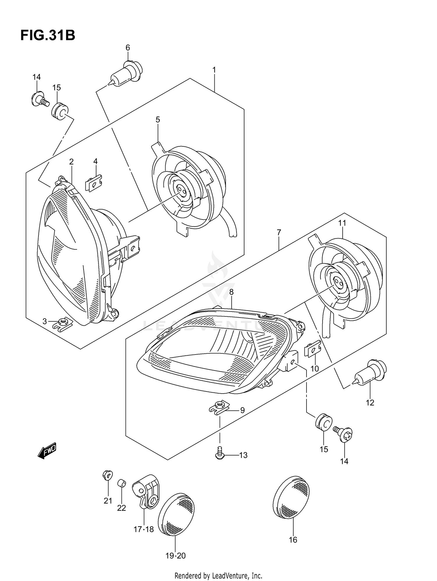 HEADLAMP (MODEL K6/K7)