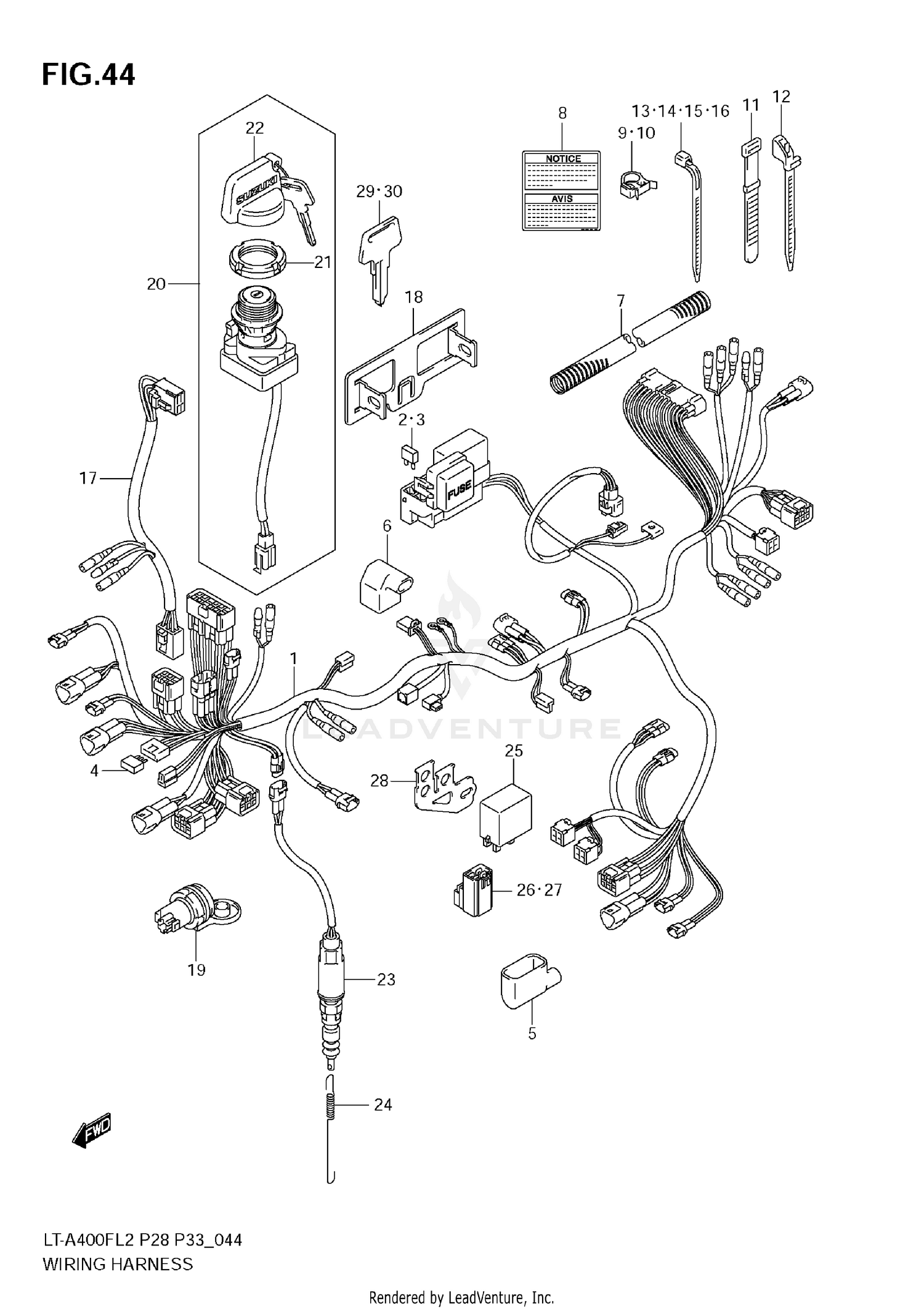 WIRING HARNESS (LT-A400FZ E28)