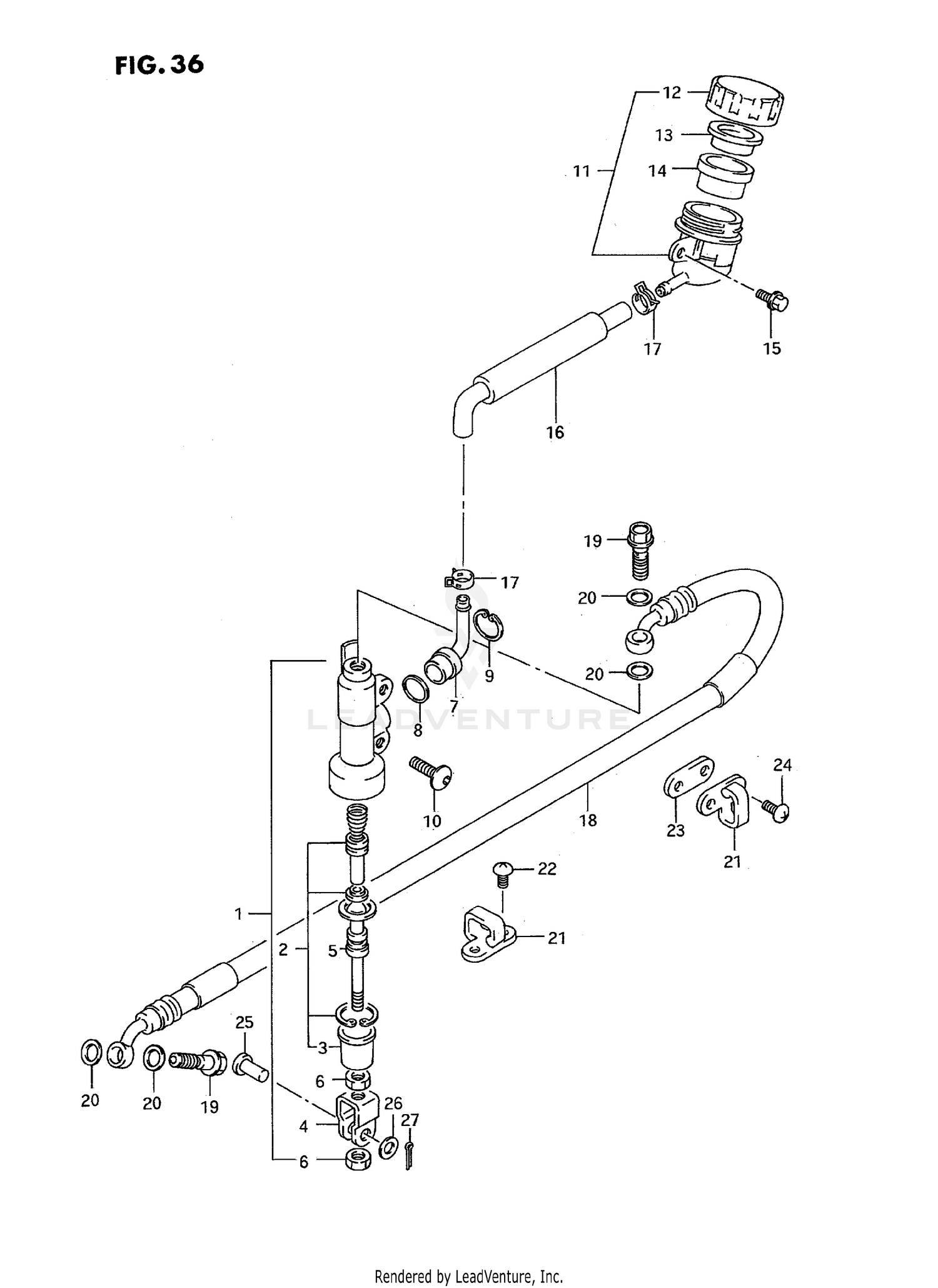 REAR MASTER CYLINDER (MODEL N)