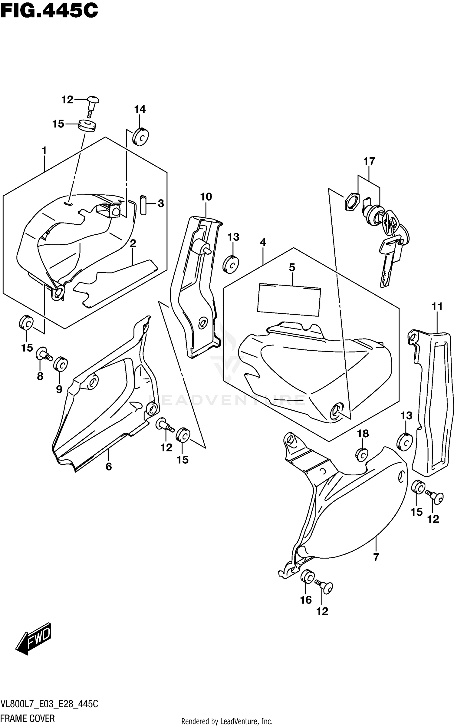FRAME COVER (VL800L7 E33)