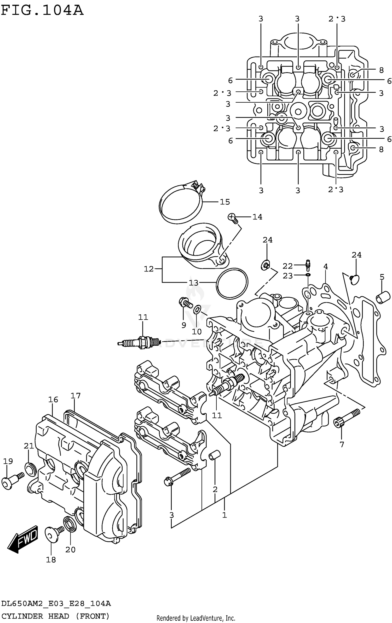 CYLINDER HEAD (FRONT)