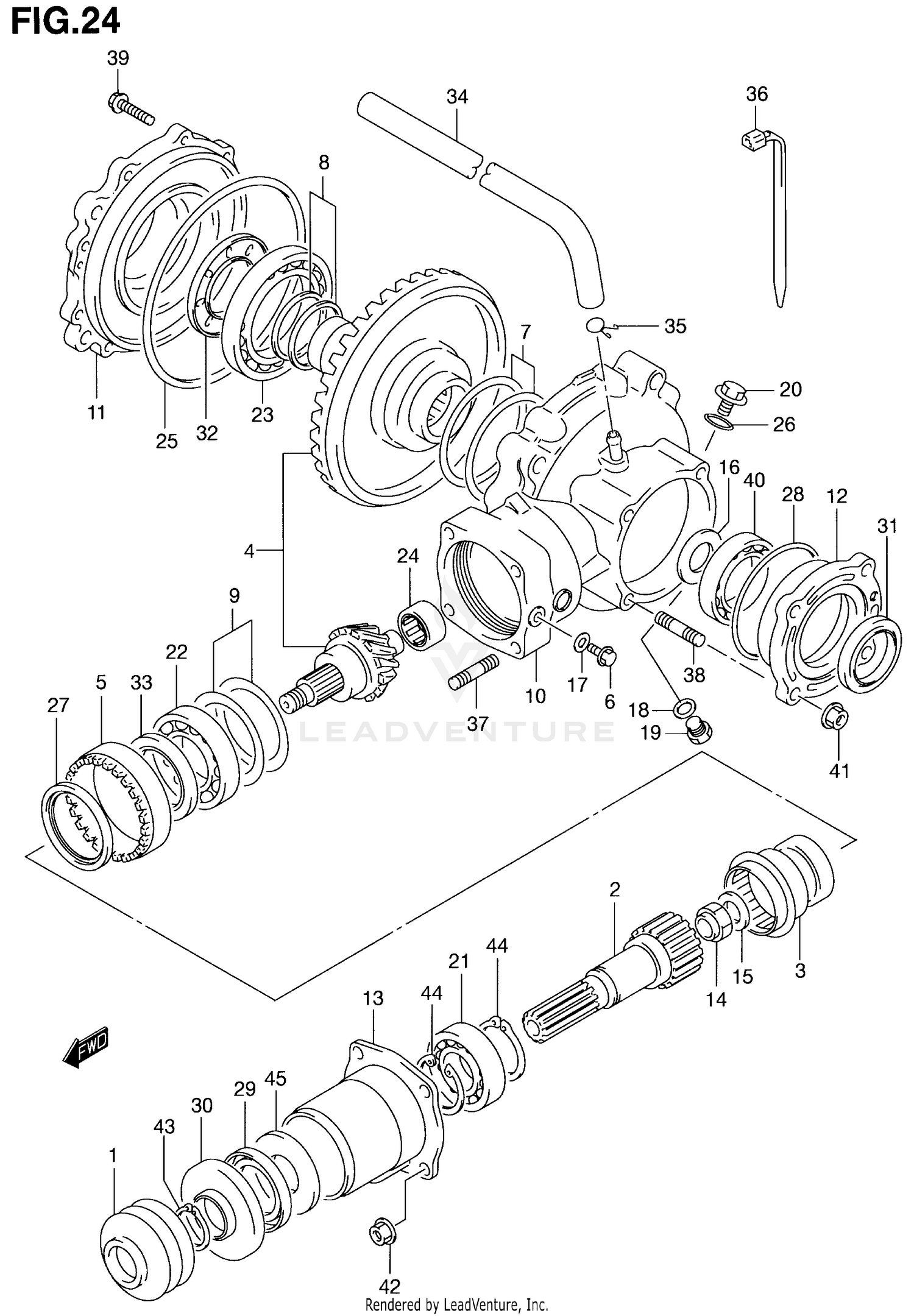 FINAL BEVEL GEAR (REAR)(MODEL Y)