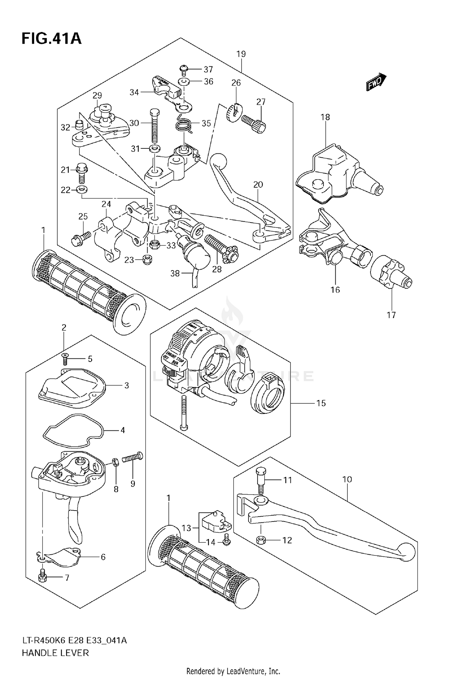 HANDLE LEVER (MODEL K9)