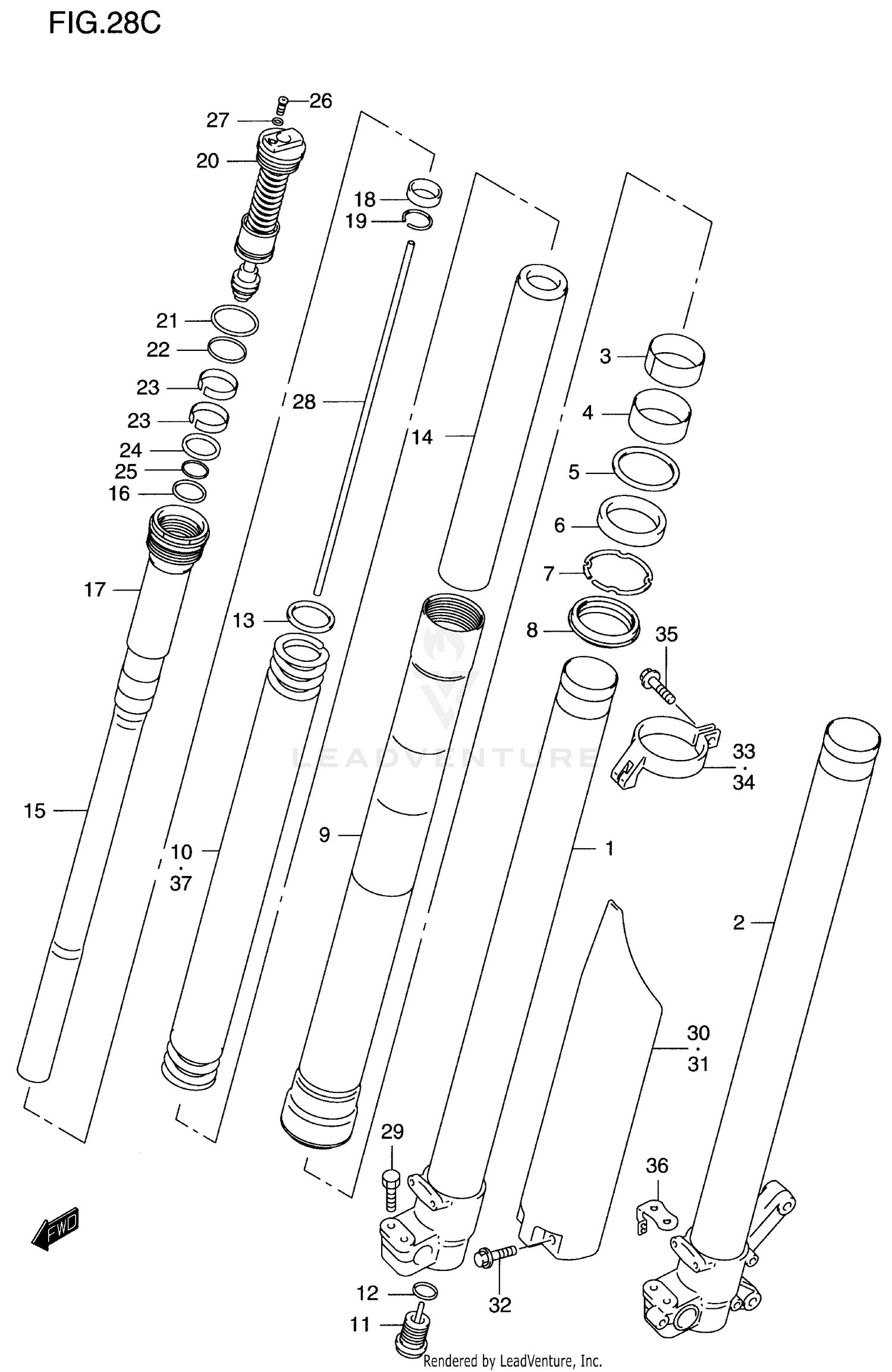FRONT DAMPER (MODEL X)