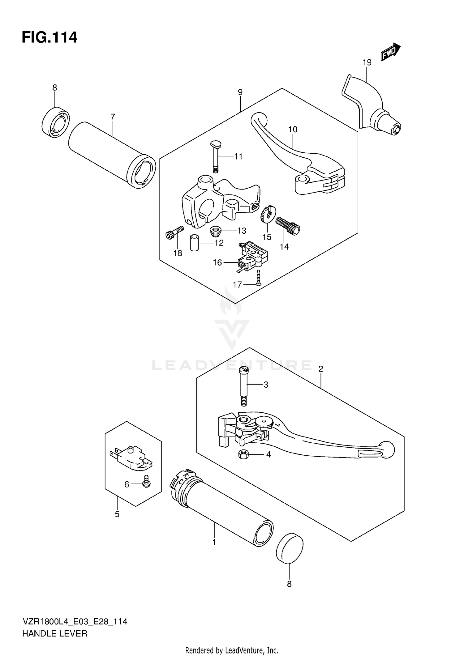 HANDLE LEVER (VZR1800L4 E28)