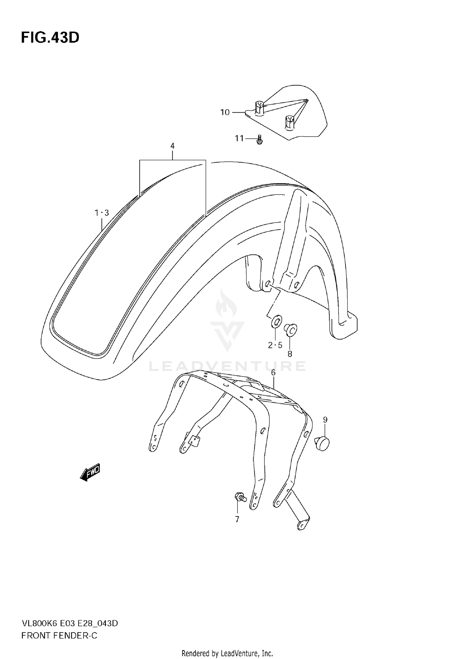 FRONT FENDER (VL800TK8)