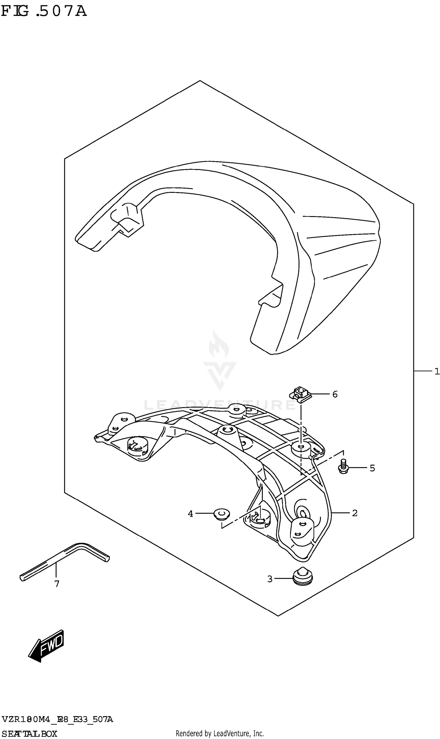 SEAT TAIL BOX (VZR1800)