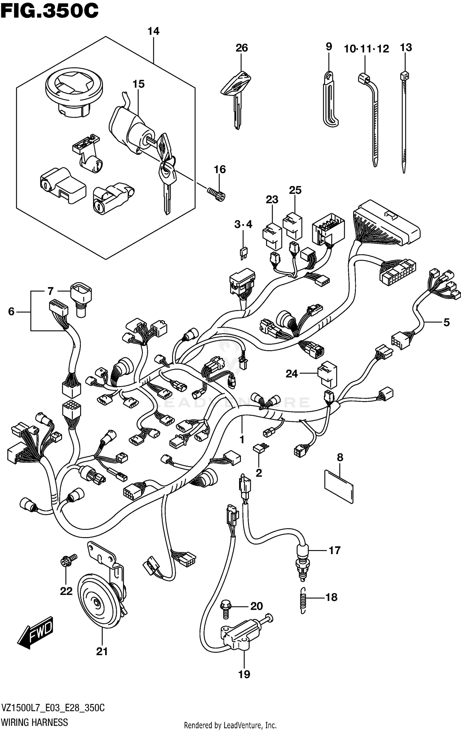 WIRING HARNESS (VZ1500L7 E33)