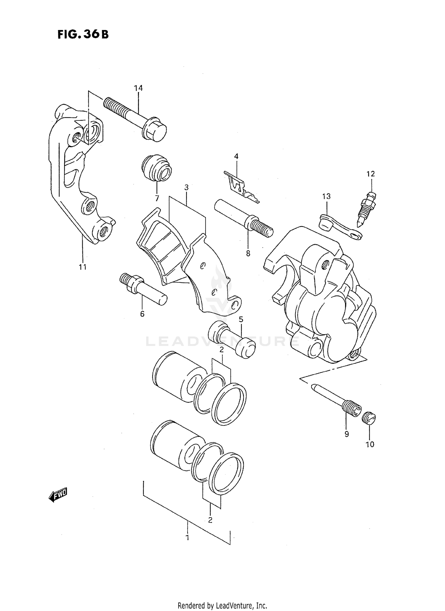 FRONT CALIPER (MODEL T)