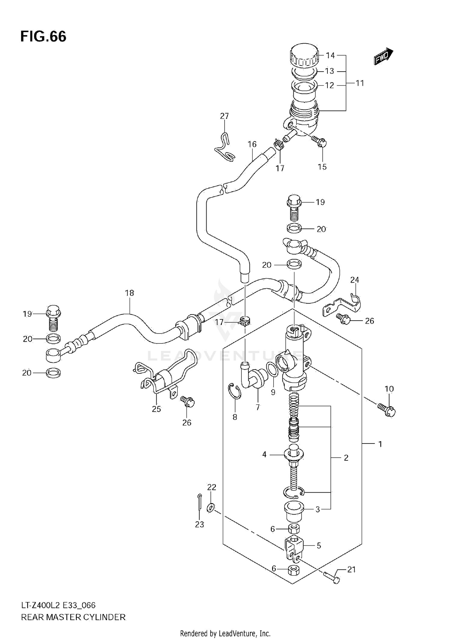 REAR MASTER CYLINDER