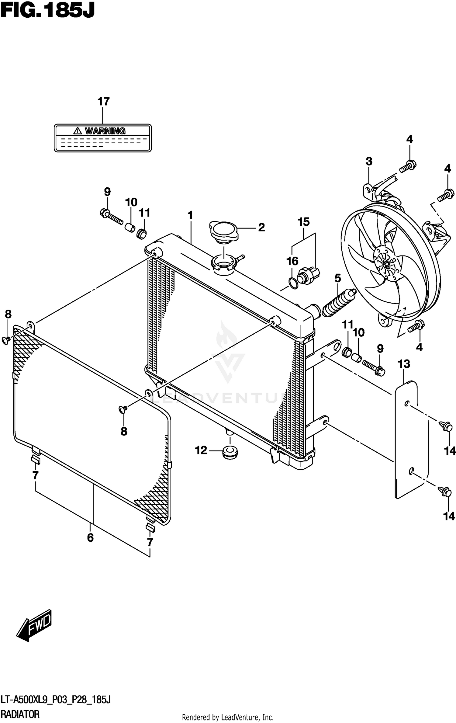 RADIATOR (LT-A500XPZL9 P33)