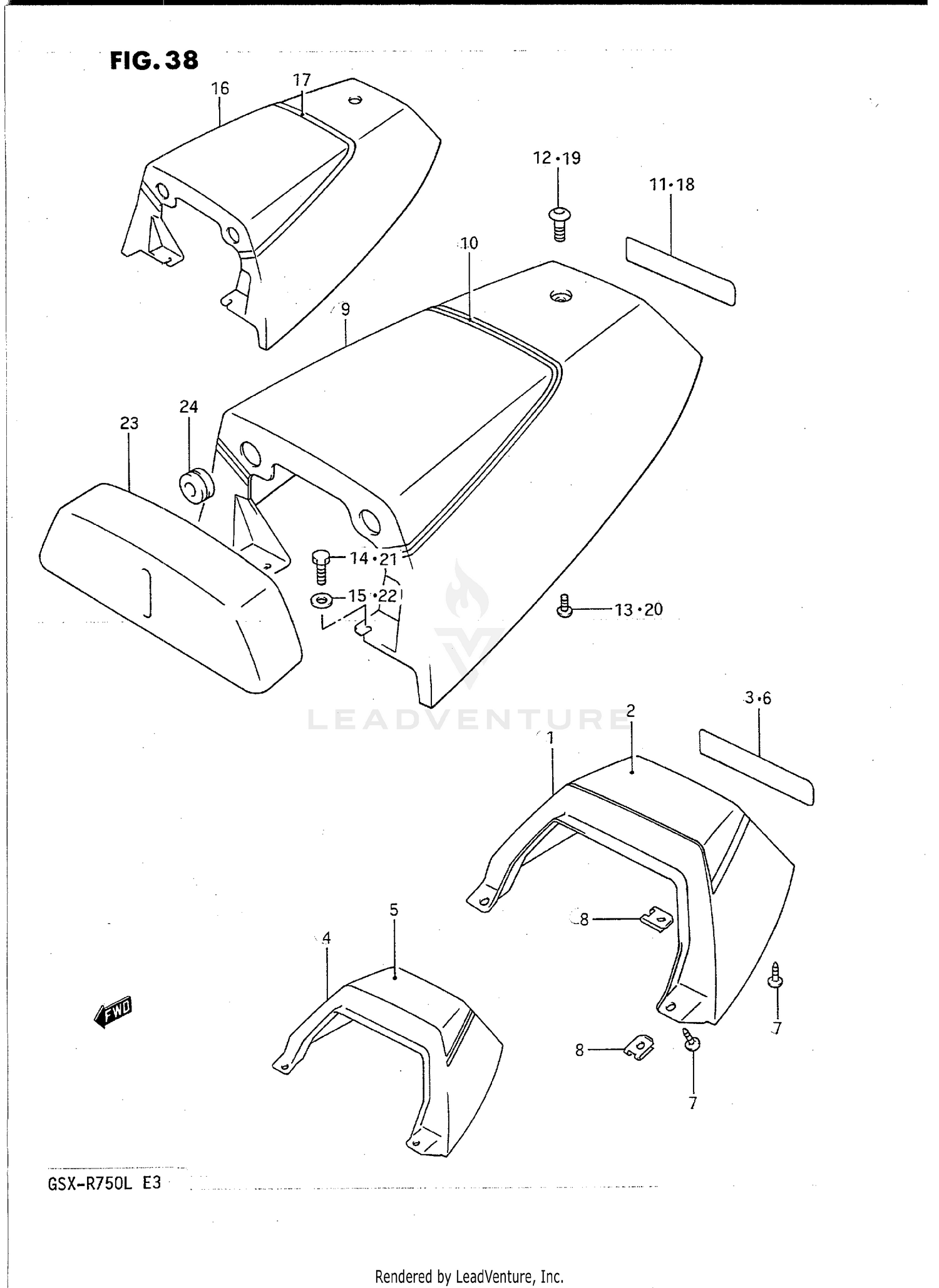 SEAT TAIL COVER (MODEL J)