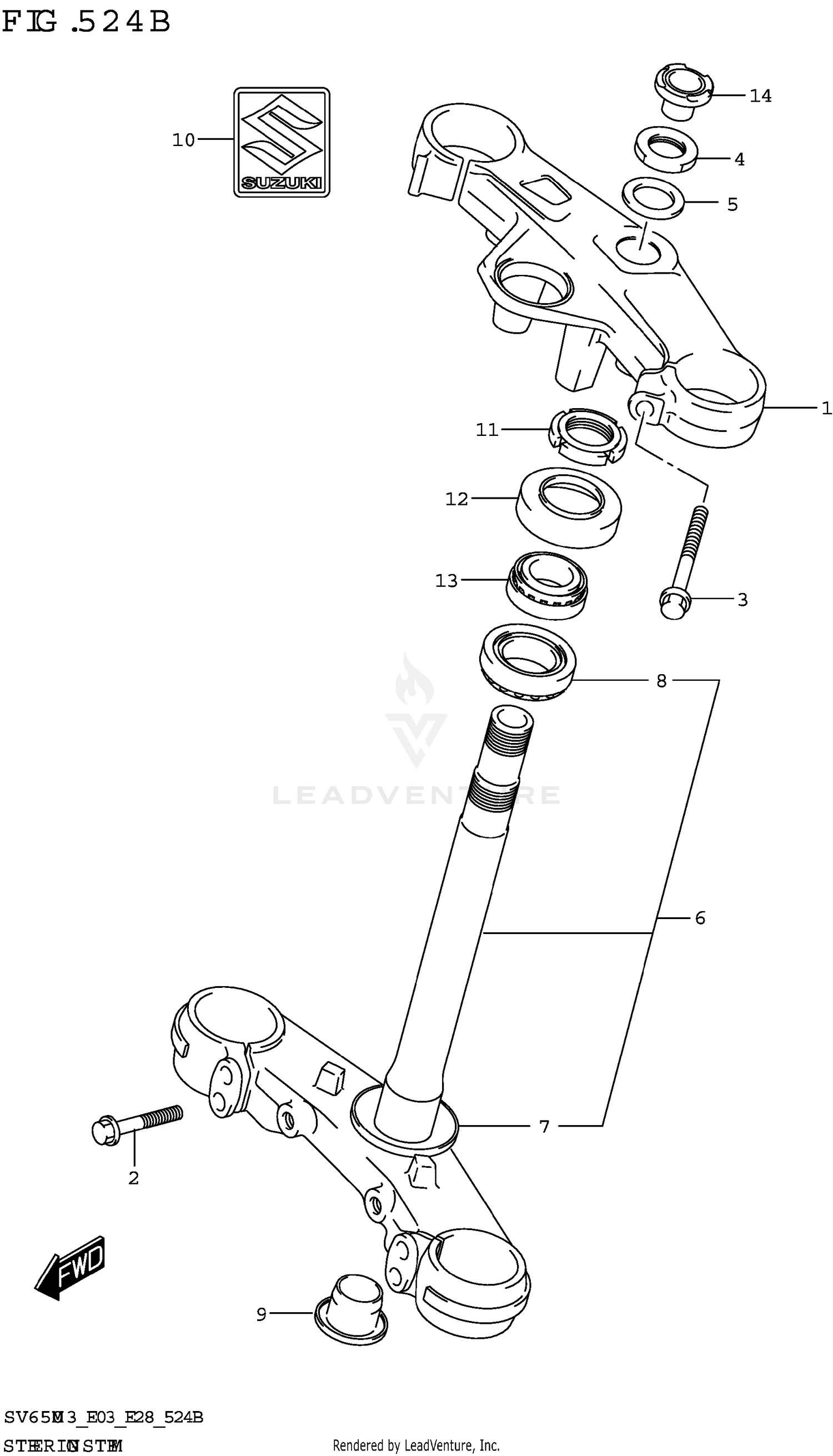 STEERING STEM (SV650XA)