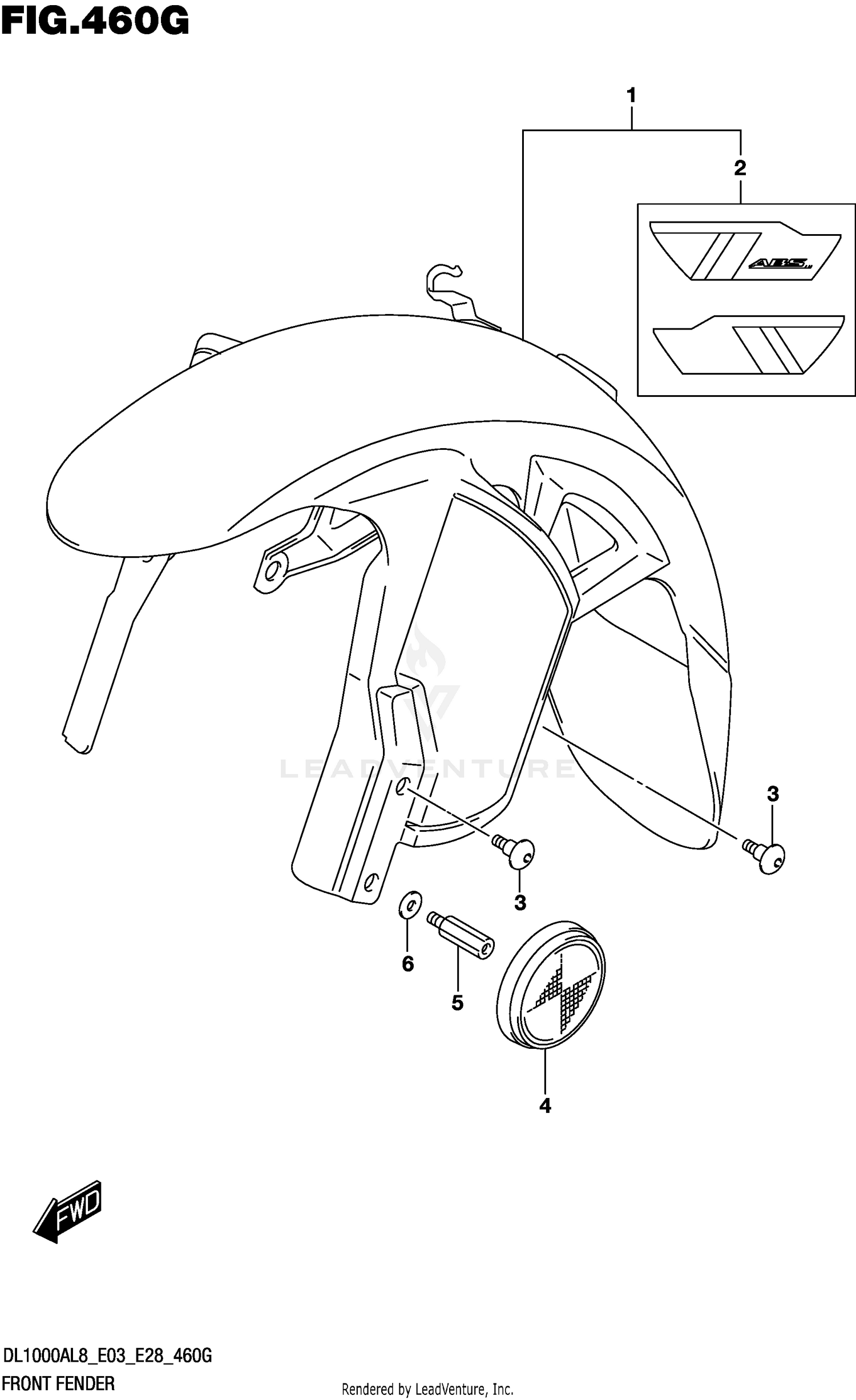 FRONT FENDER (DL1000XAL8 E03)