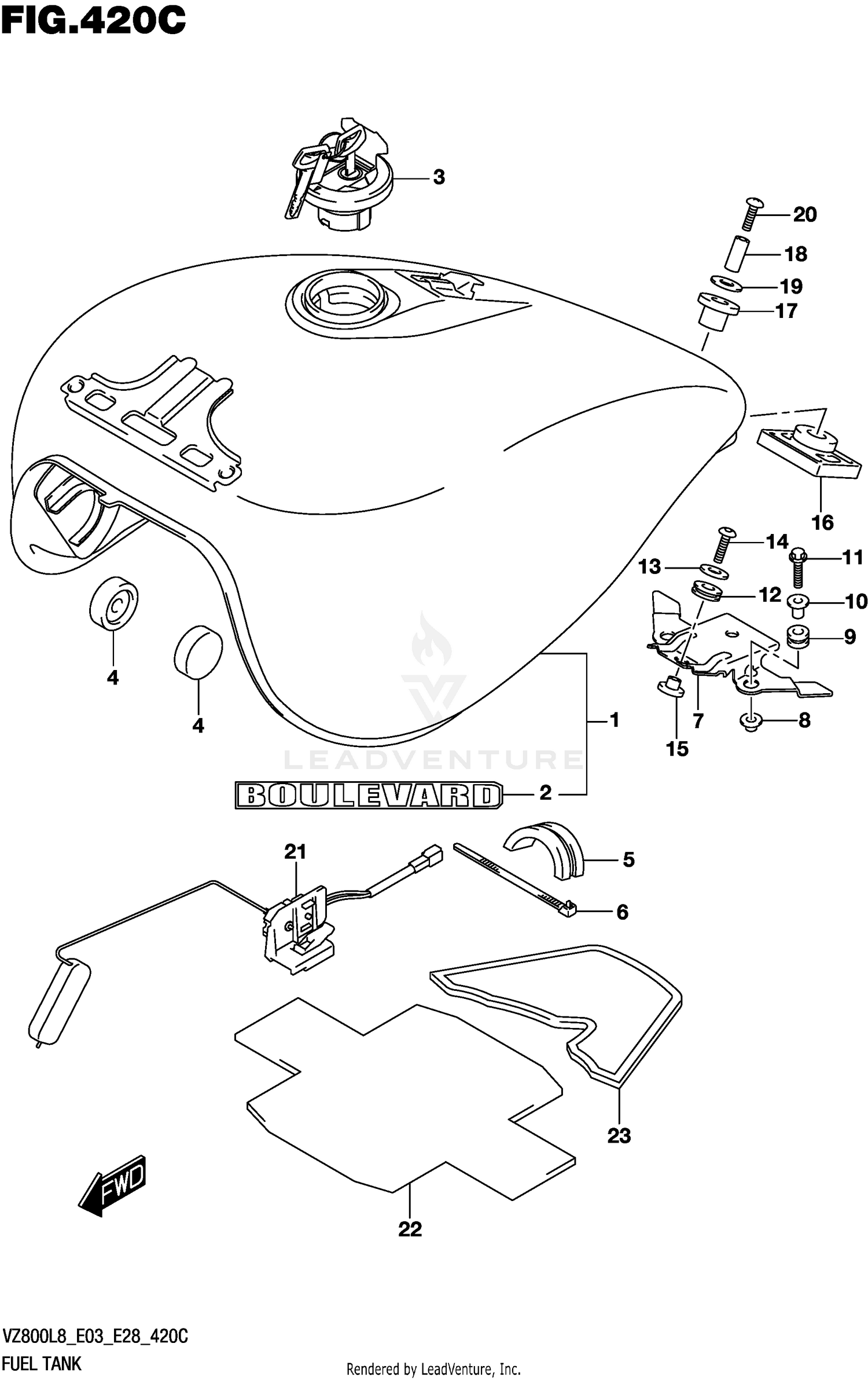 FUEL TANK (VZ800L8 E33)