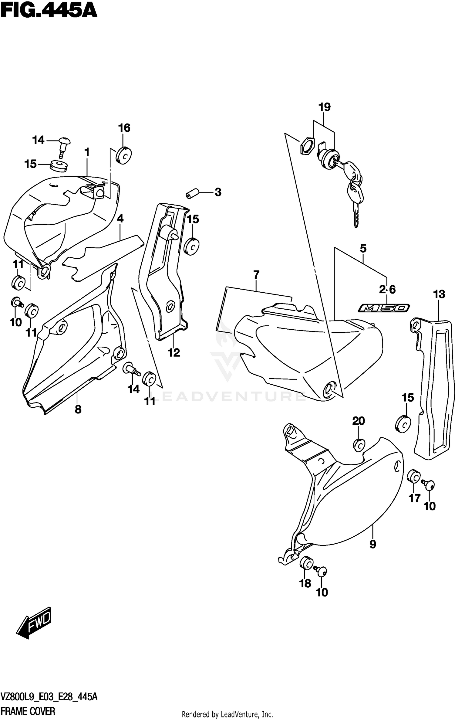 FRAME COVER (VZ800L9 E03)