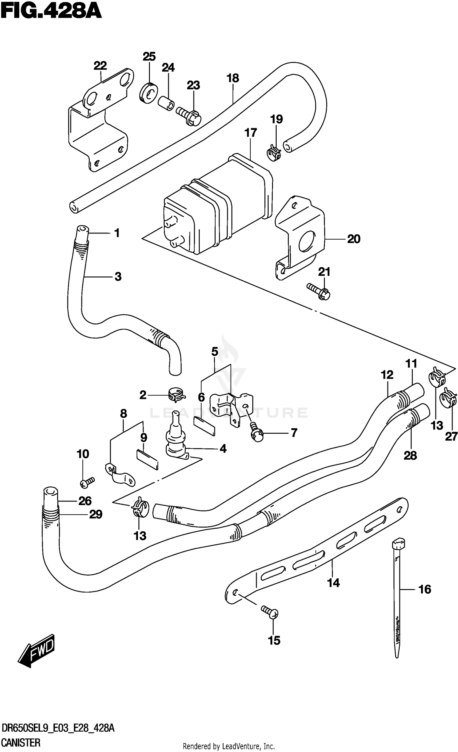 CANISTER (DR650SEL9 E33)