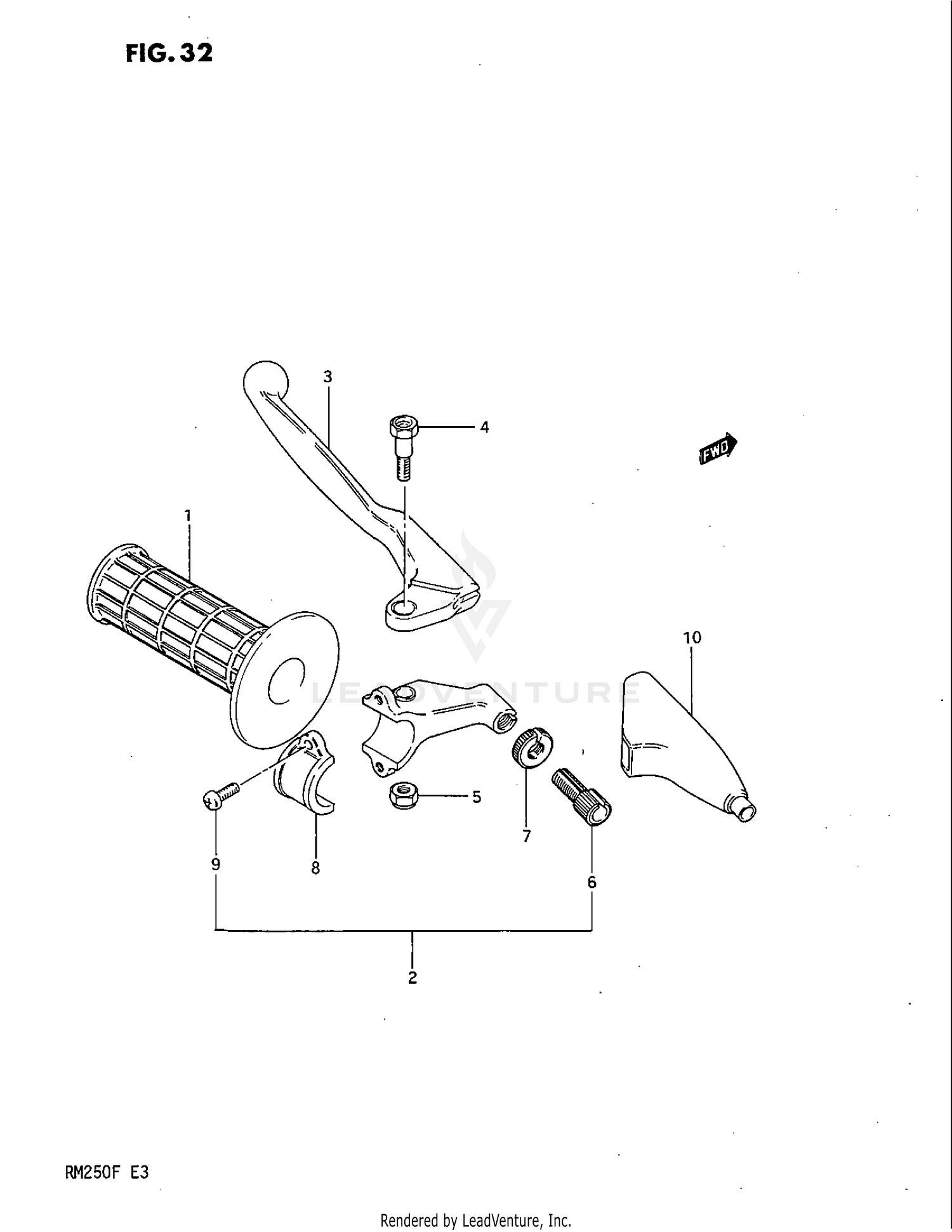 LEFT HANDLE SWITCH (MODEL E)