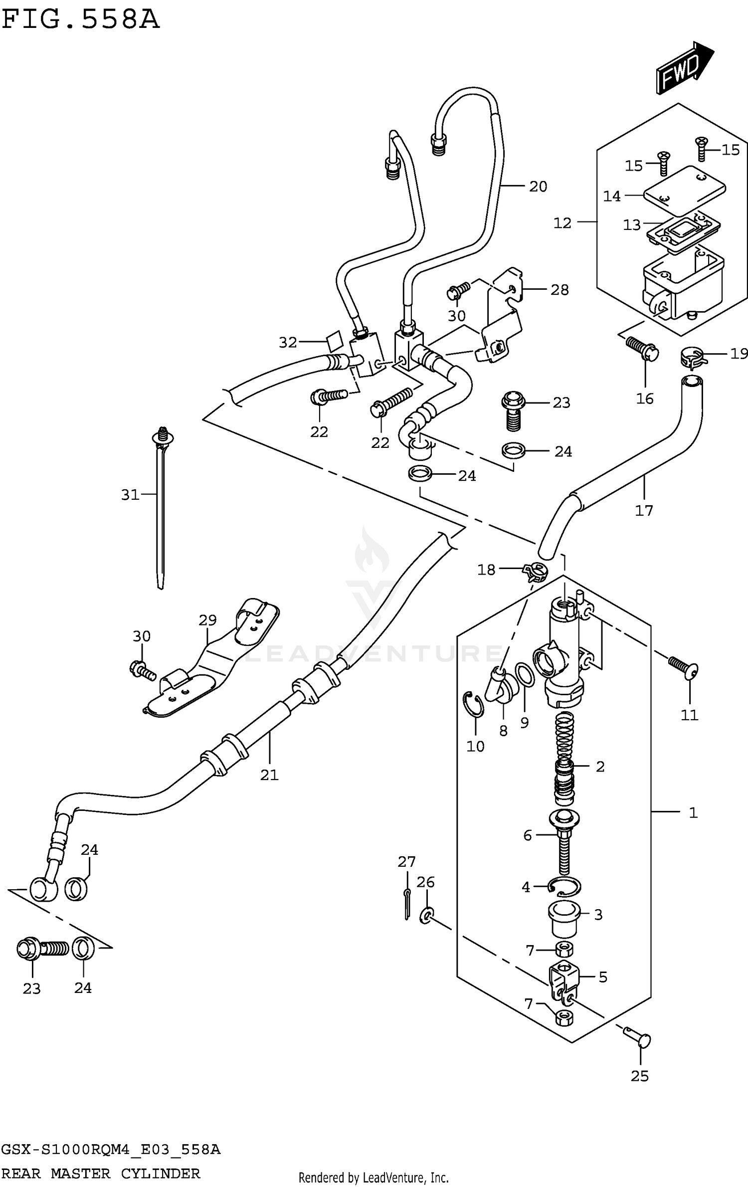 REAR MASTER CYLINDER