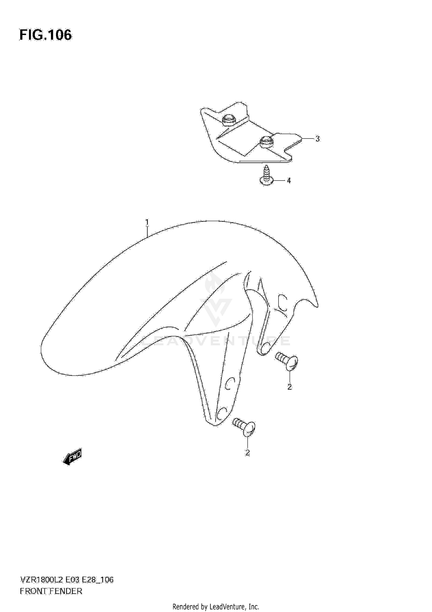 FRONT FENDER (VZR1800 L2 E03)
