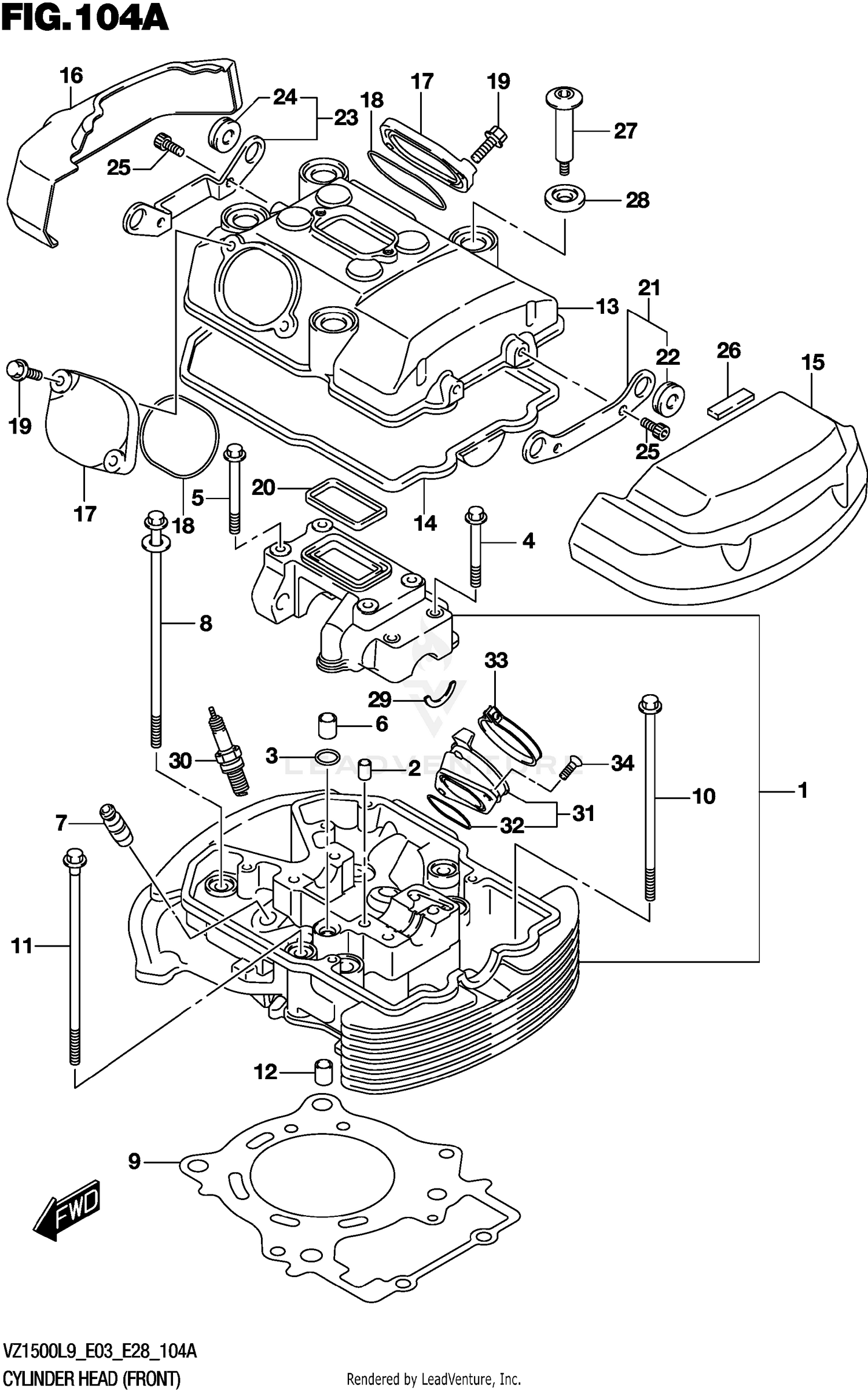 CYLINDER HEAD (FRONT)