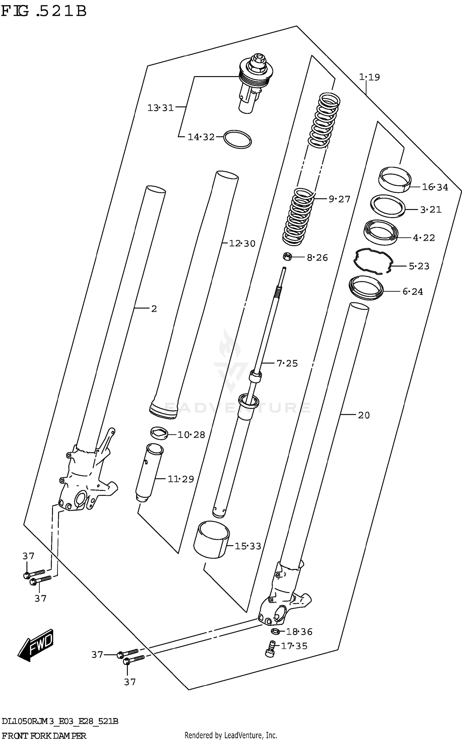 FRONT FORK DAMPER (DL1050RJ)