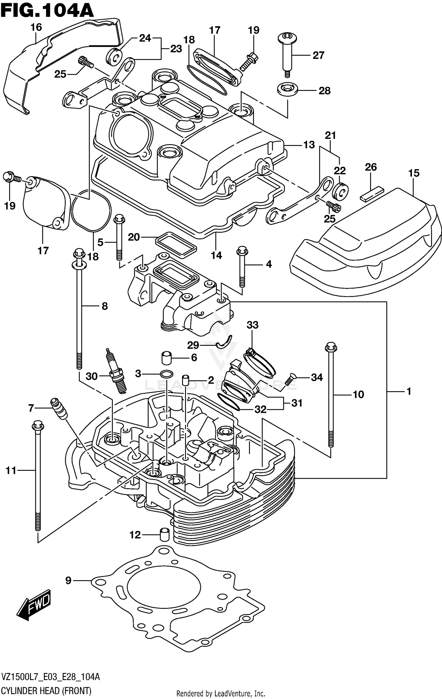 CYLINDER HEAD (FRONT)