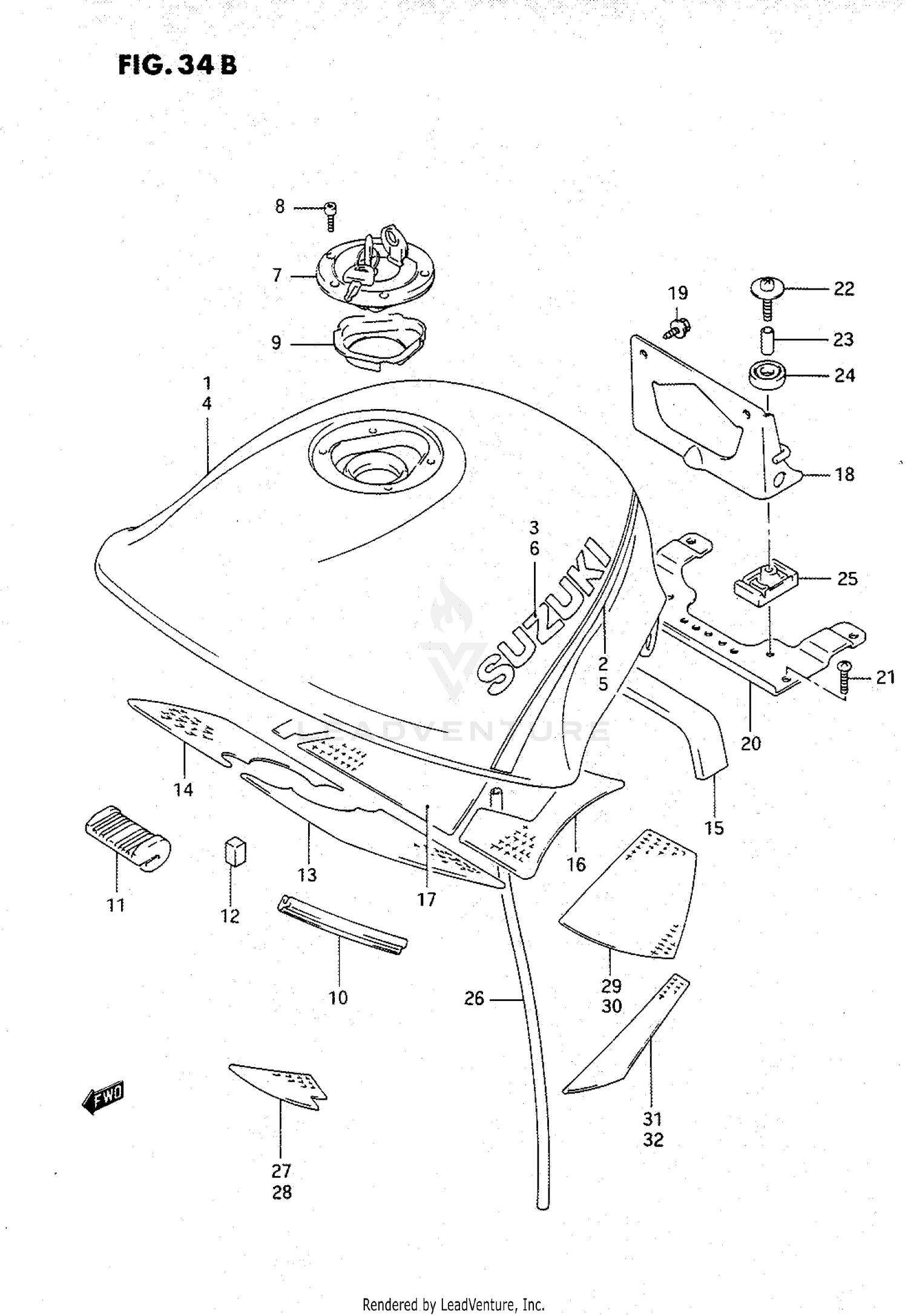 FUEL TANK (MODEL N/P)