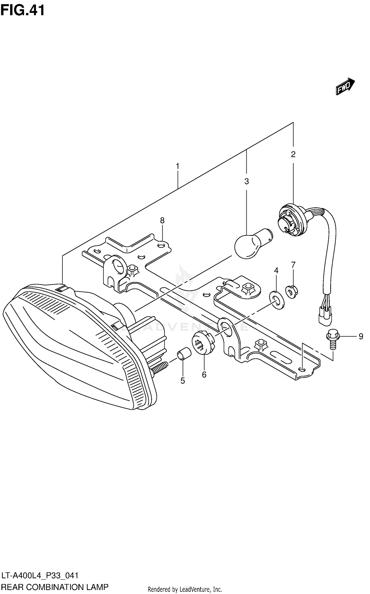 REAR COMBINATION LAMP