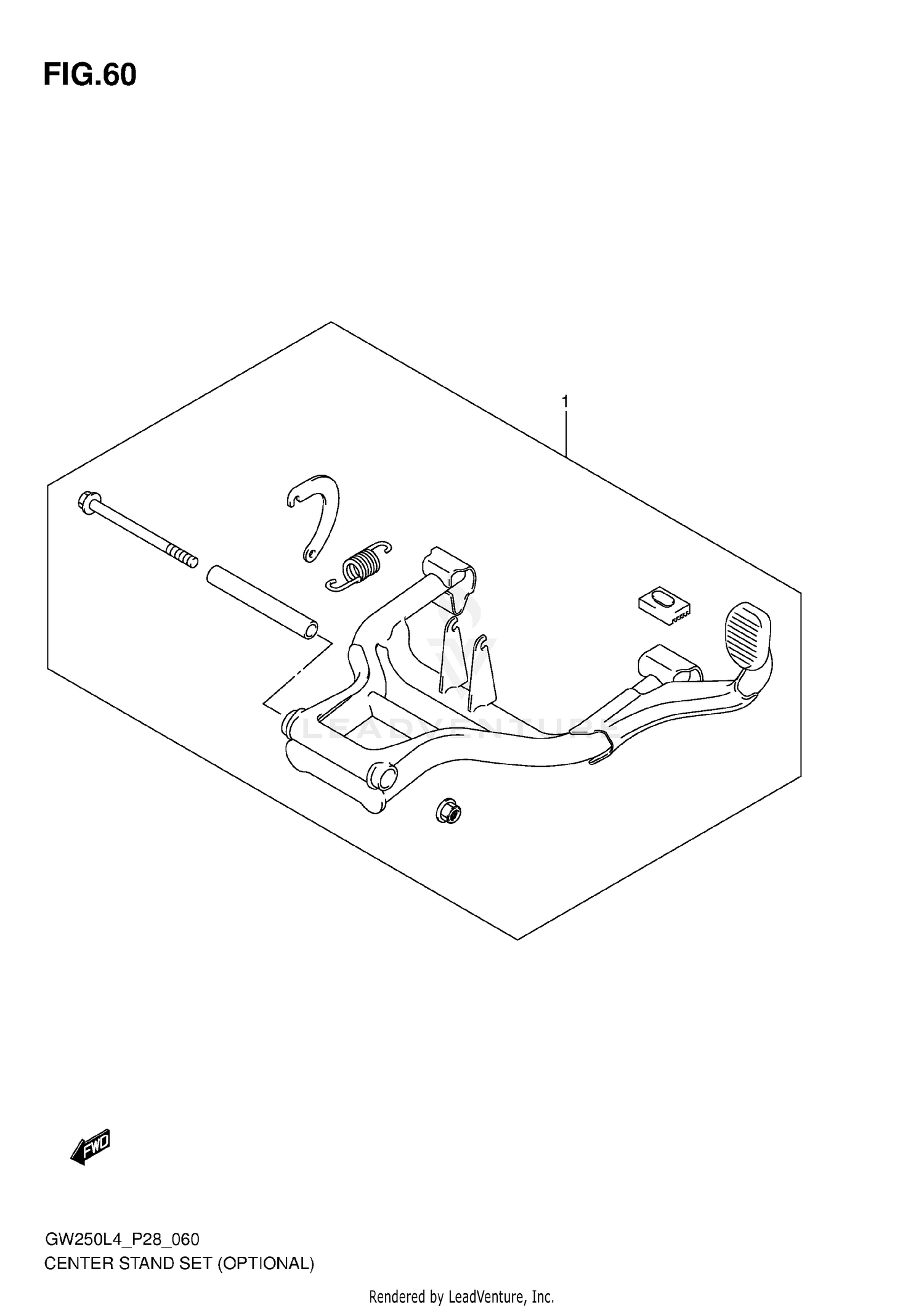 CENTER STAND SET (OPTIONAL)