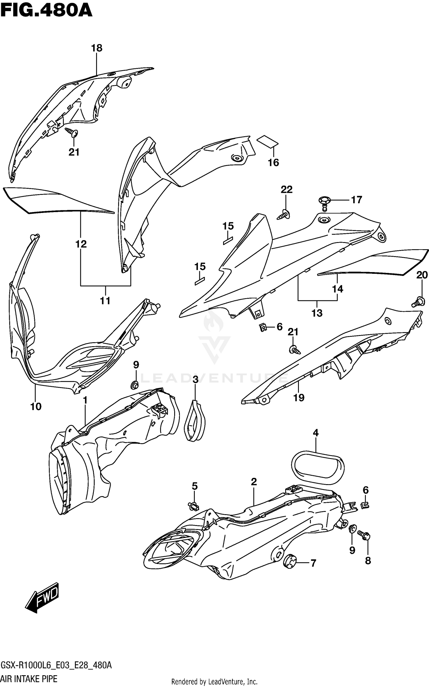AIR INTAKE PIPE (YSF)
