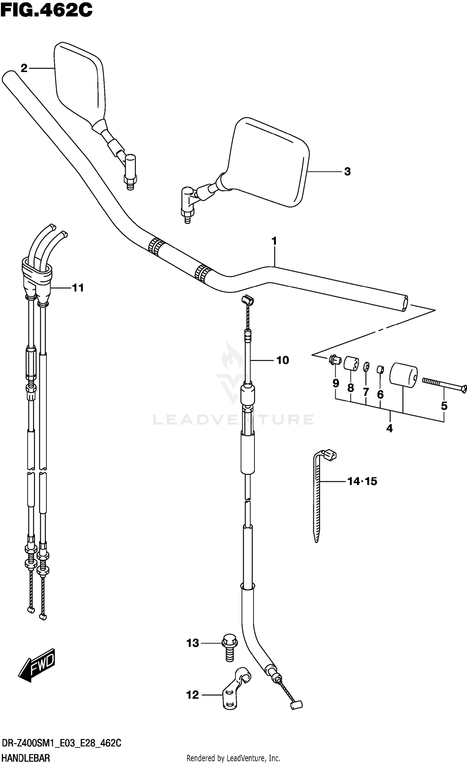 HANDLEBAR (DR-Z400SM)