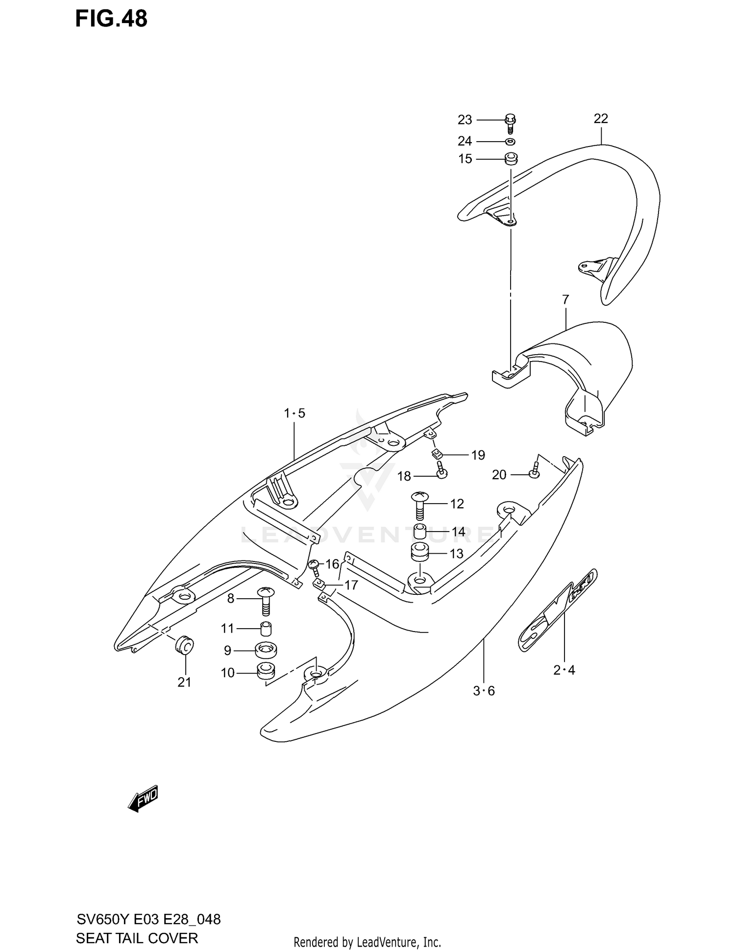 SEAT TAIL COVER (MODEL X)