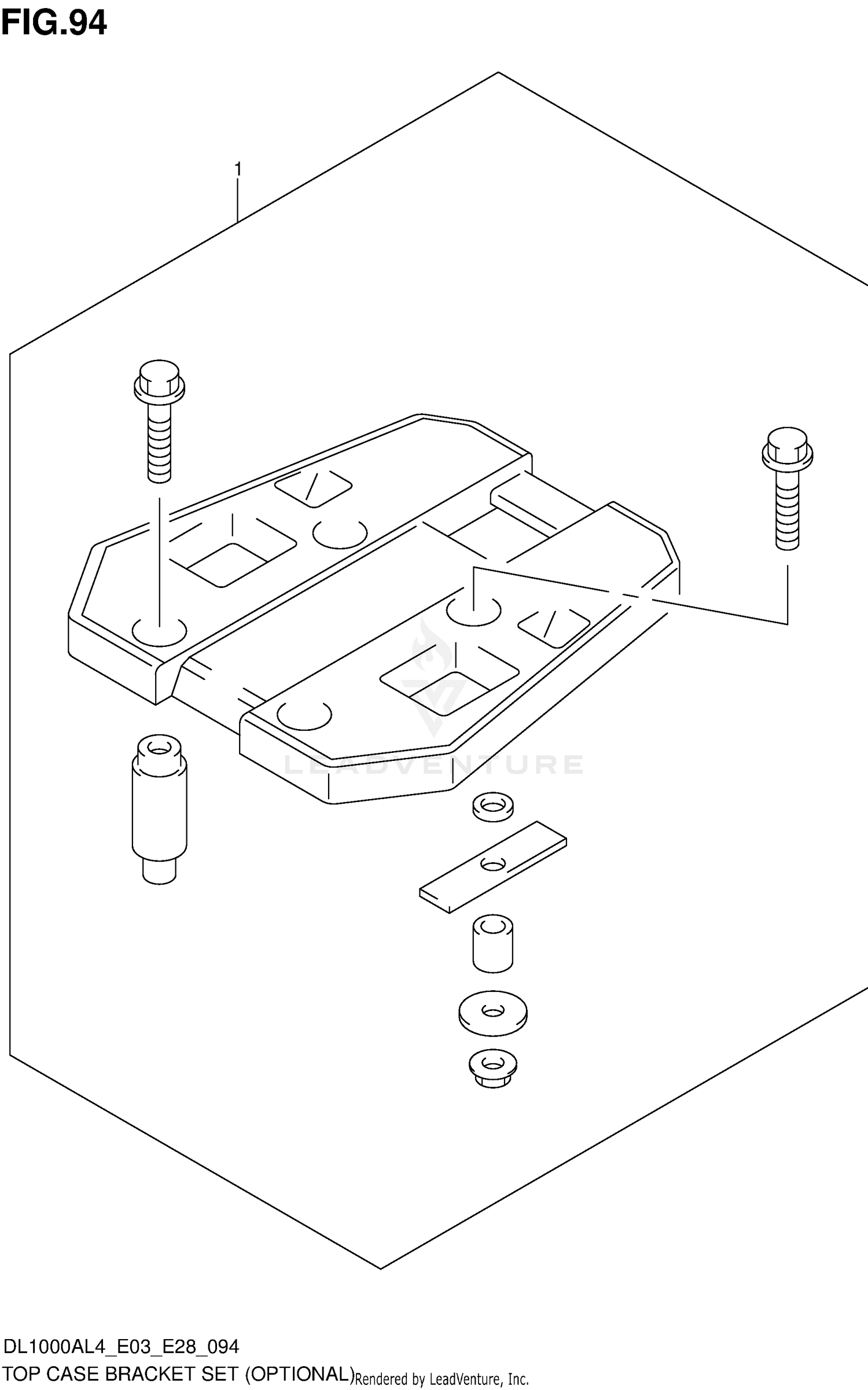 TOP CASE BRACKET SET (OPTIONAL)