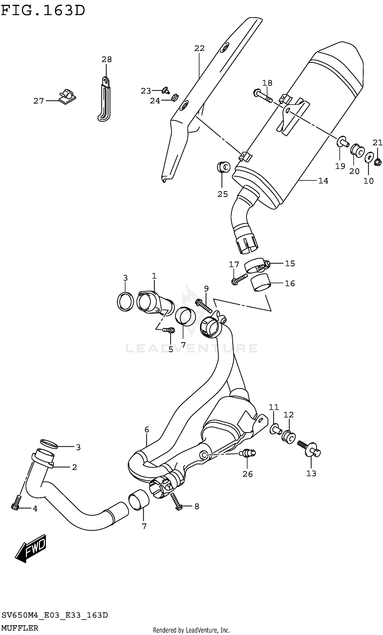 MUFFLER (SV650AM4 E33)