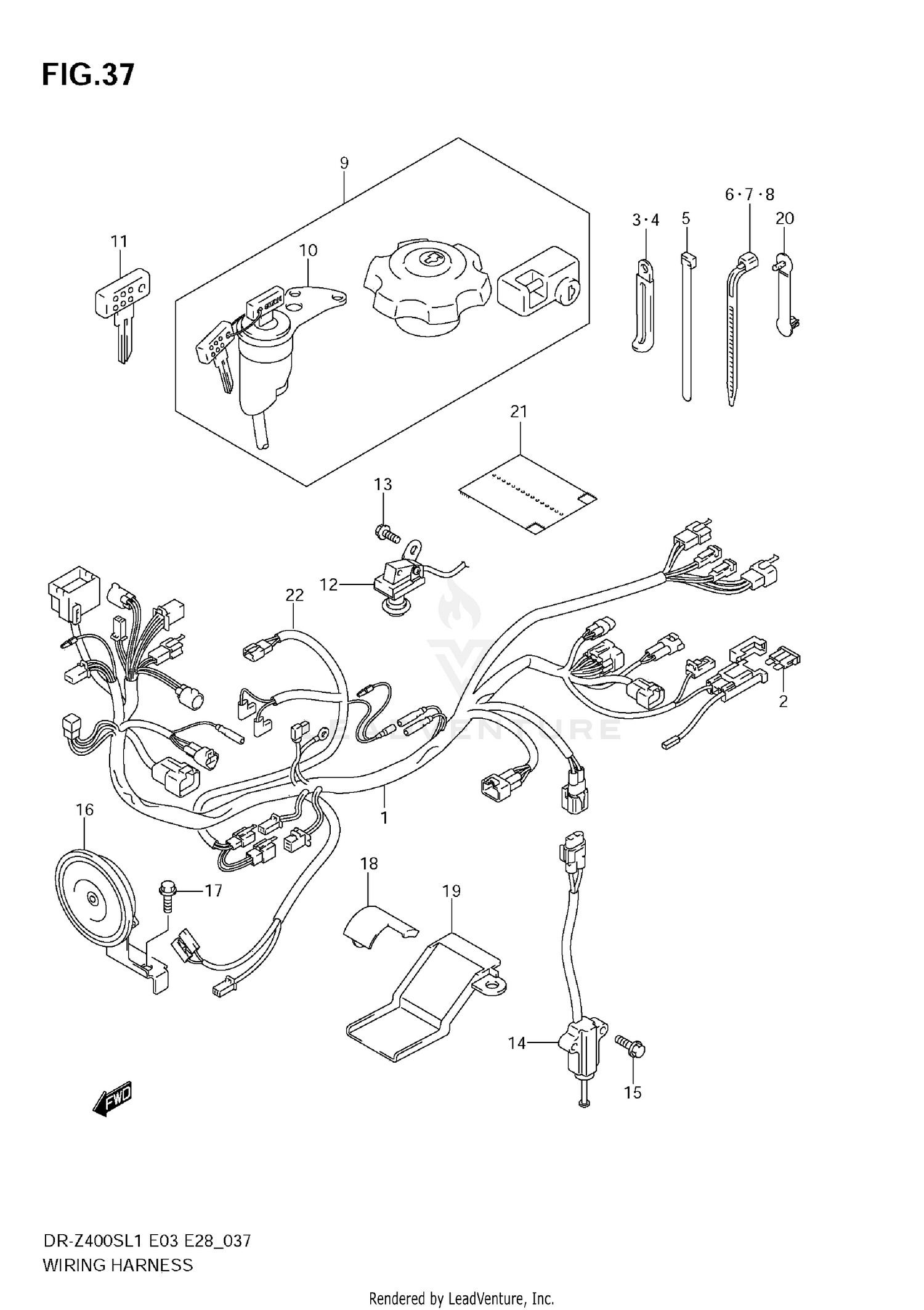 WIRING HARNESS (DR-Z400SL1 E33)