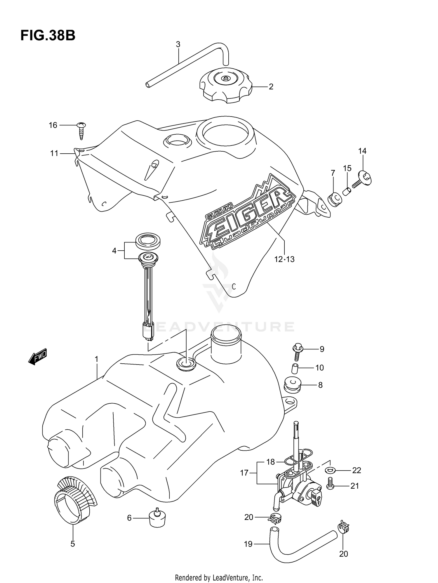 FUEL TANK (MODEL K7)