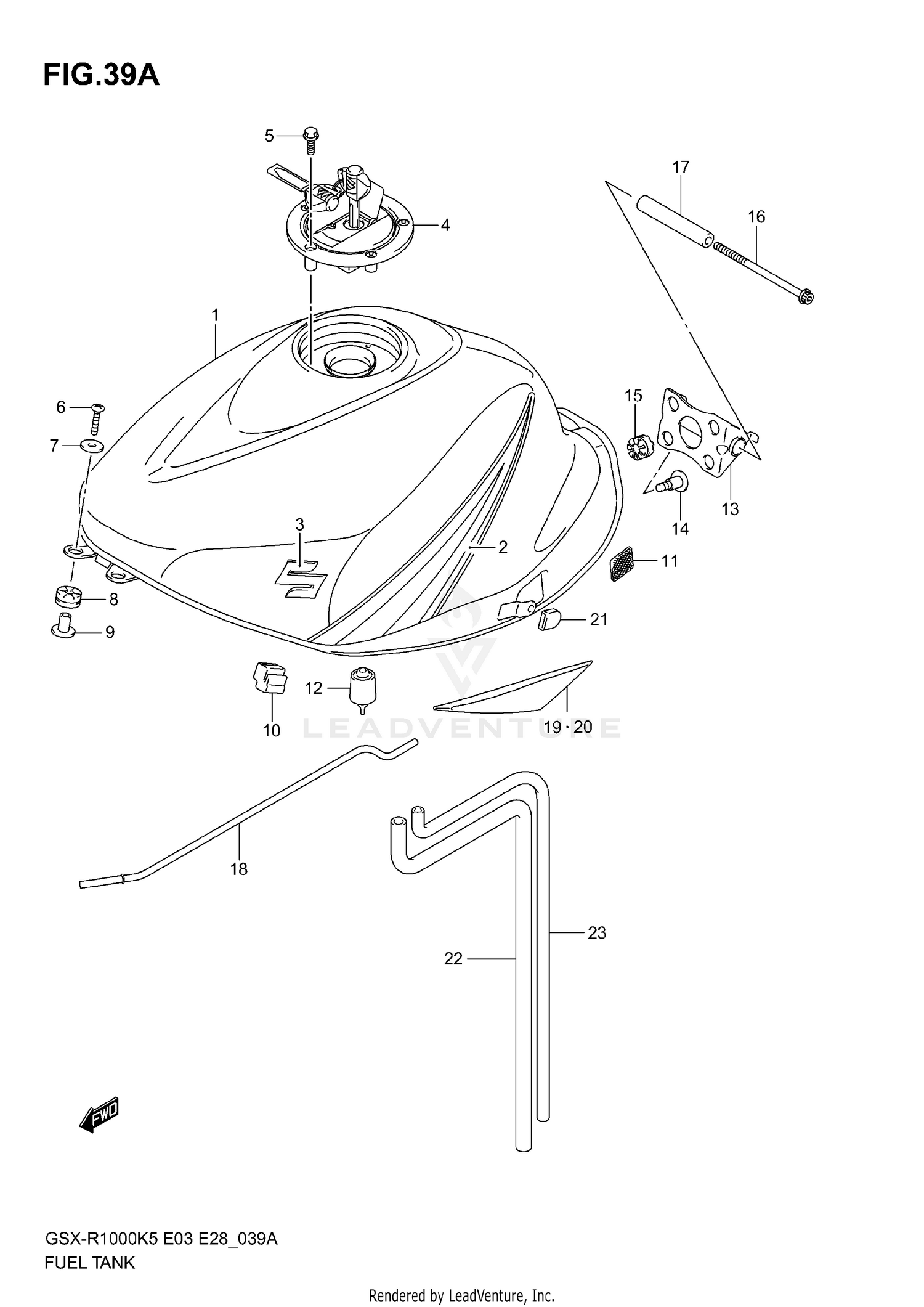 FUEL TANK (MODEL K6)