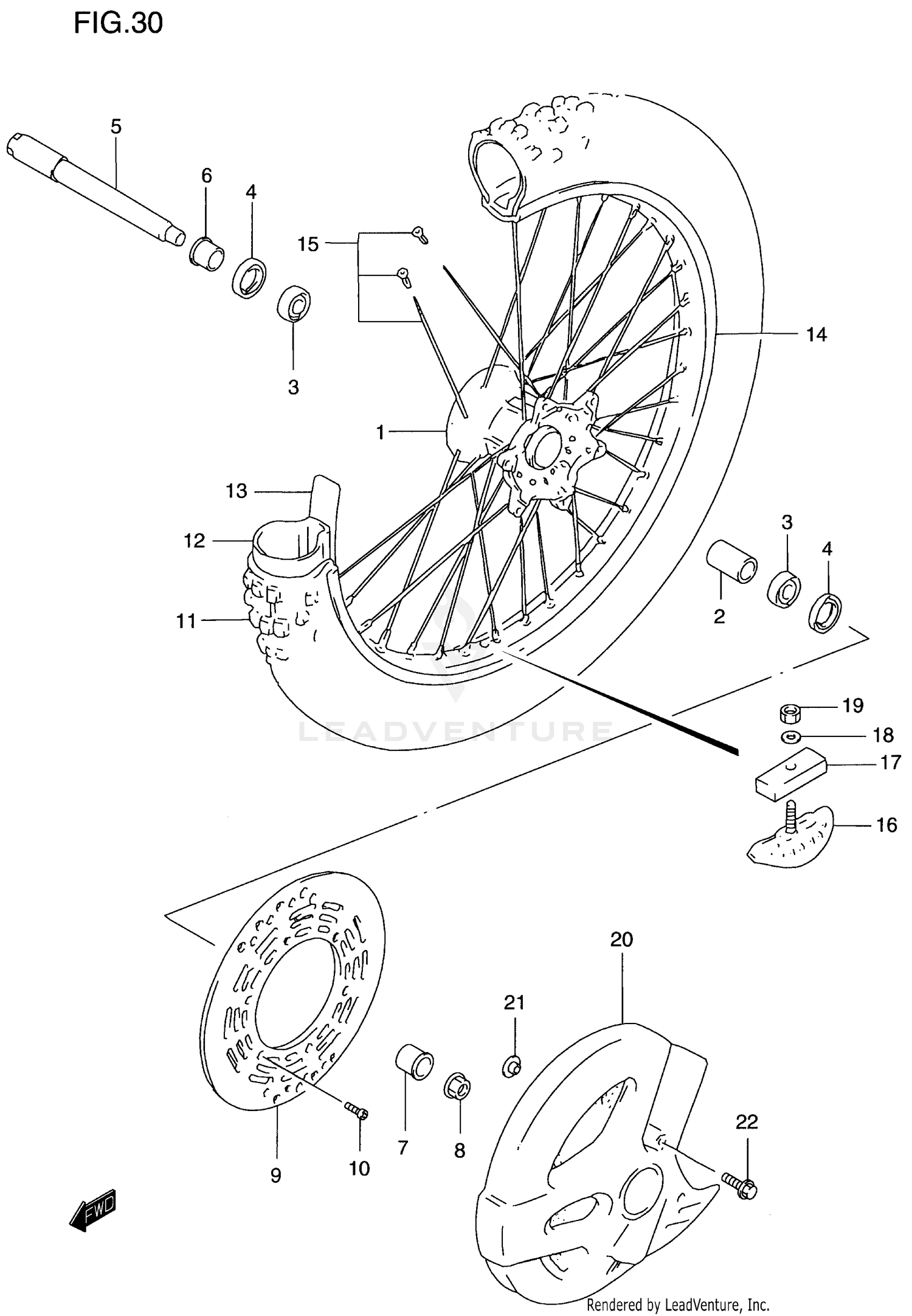 FRONT WHEEL (MODEL T)