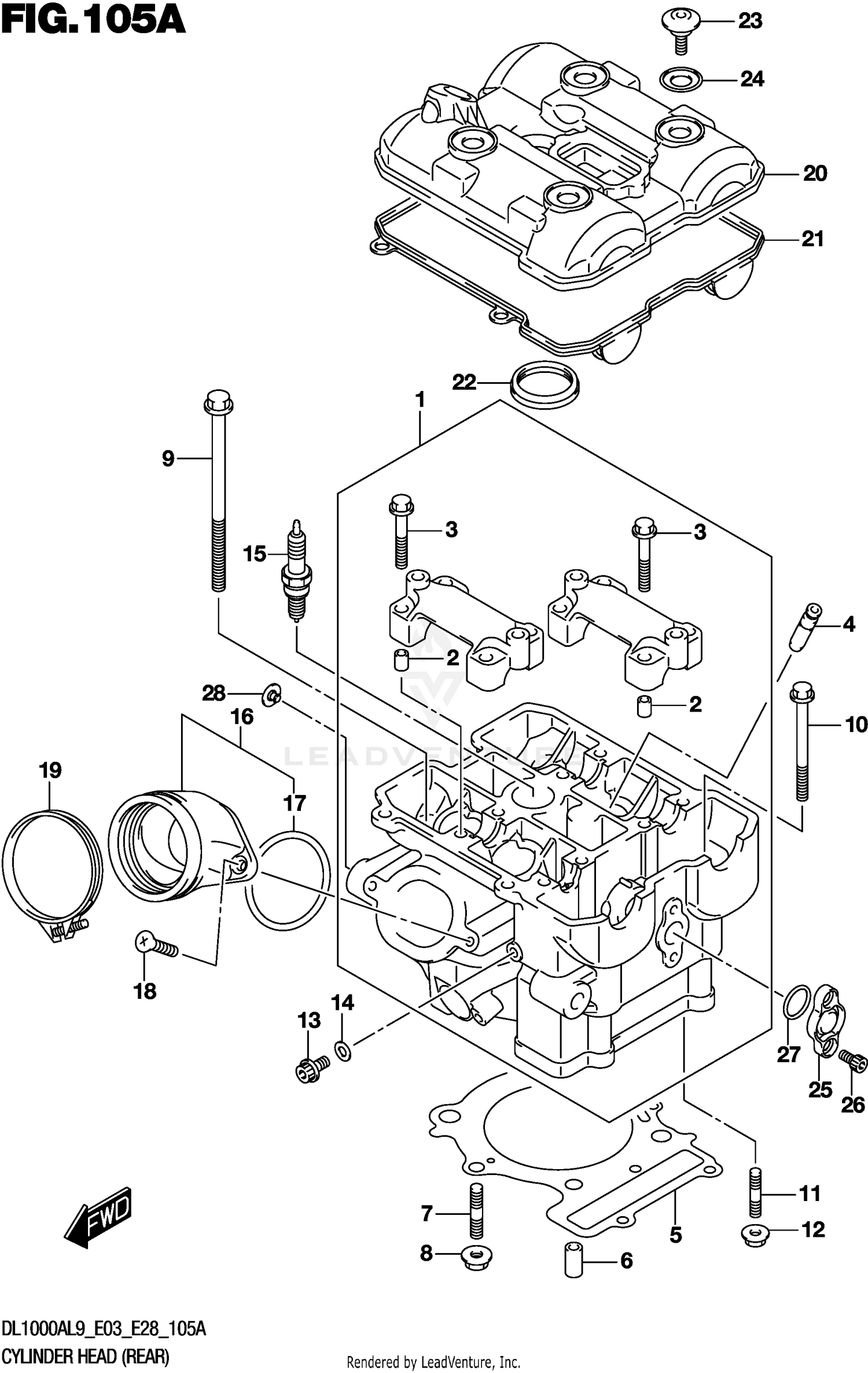 CYLINDER HEAD (REAR)