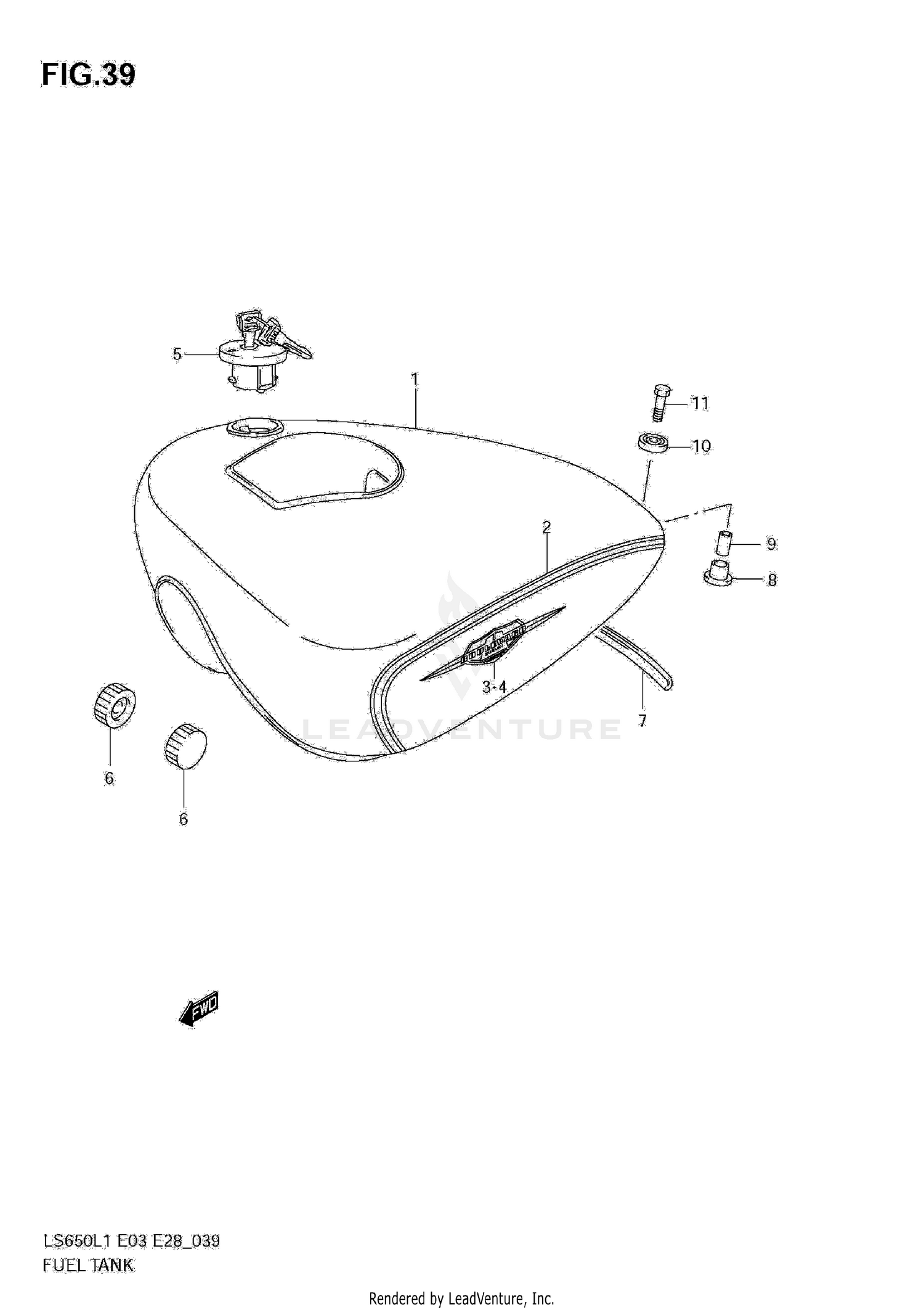 FUEL TANK (LS650L1 E3)