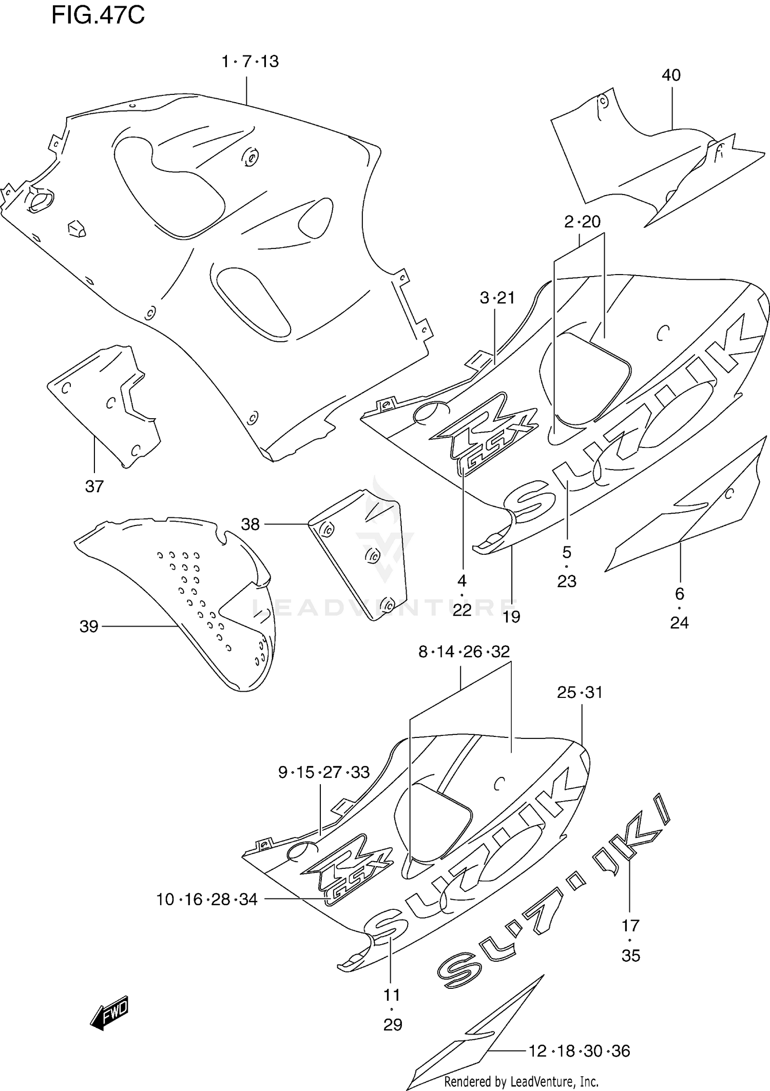UNDER COWLING BODY (MODEL Y)