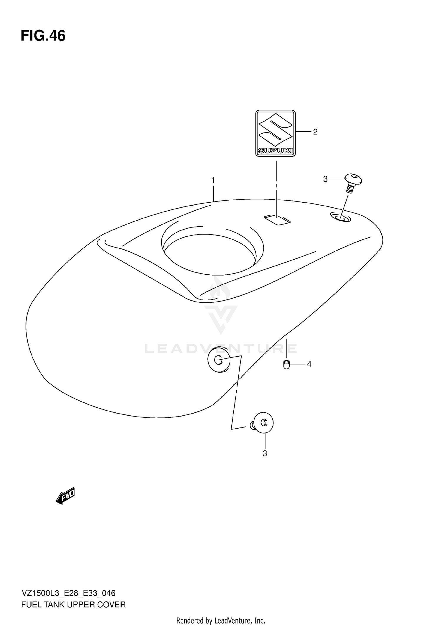FUEL TANK UPPER COVER